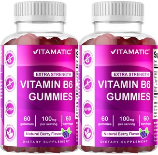 Foto 1 | Suplemento Vitamático De Vitamina B6 En Gomitas De 100 Mg, 60 Unidades, X2 - Venta Internacional.