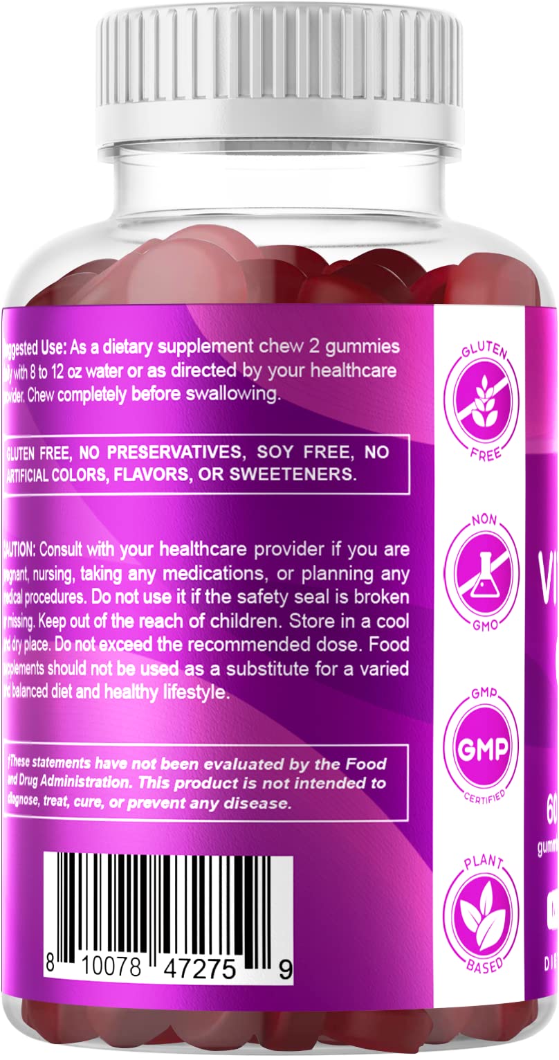 Foto 6 pulgar | Suplemento Vitamático De Vitamina B6 En Gomitas De 100 Mg, 60 Unidades, X2 - Venta Internacional.