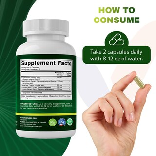 Foto 7 | Suplemento Vitamínico De Extracto De Palma Enana Americana 180 Cápsulas-Venta Internacional