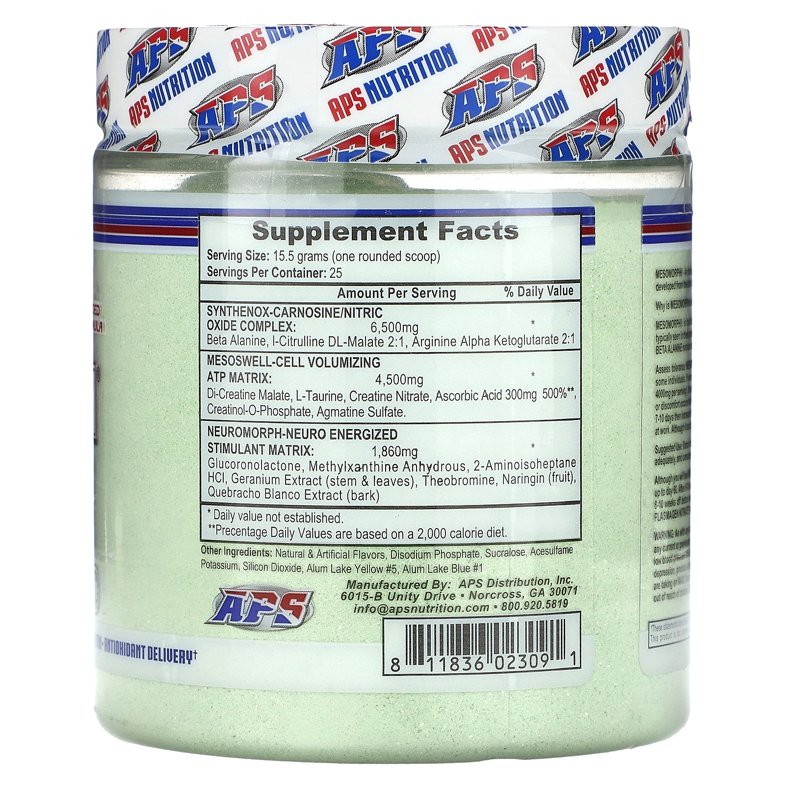 Foto 3 pulgar | Suplemento Aps Mesomorph Green Apple Candy 388g - Venta Internacional.