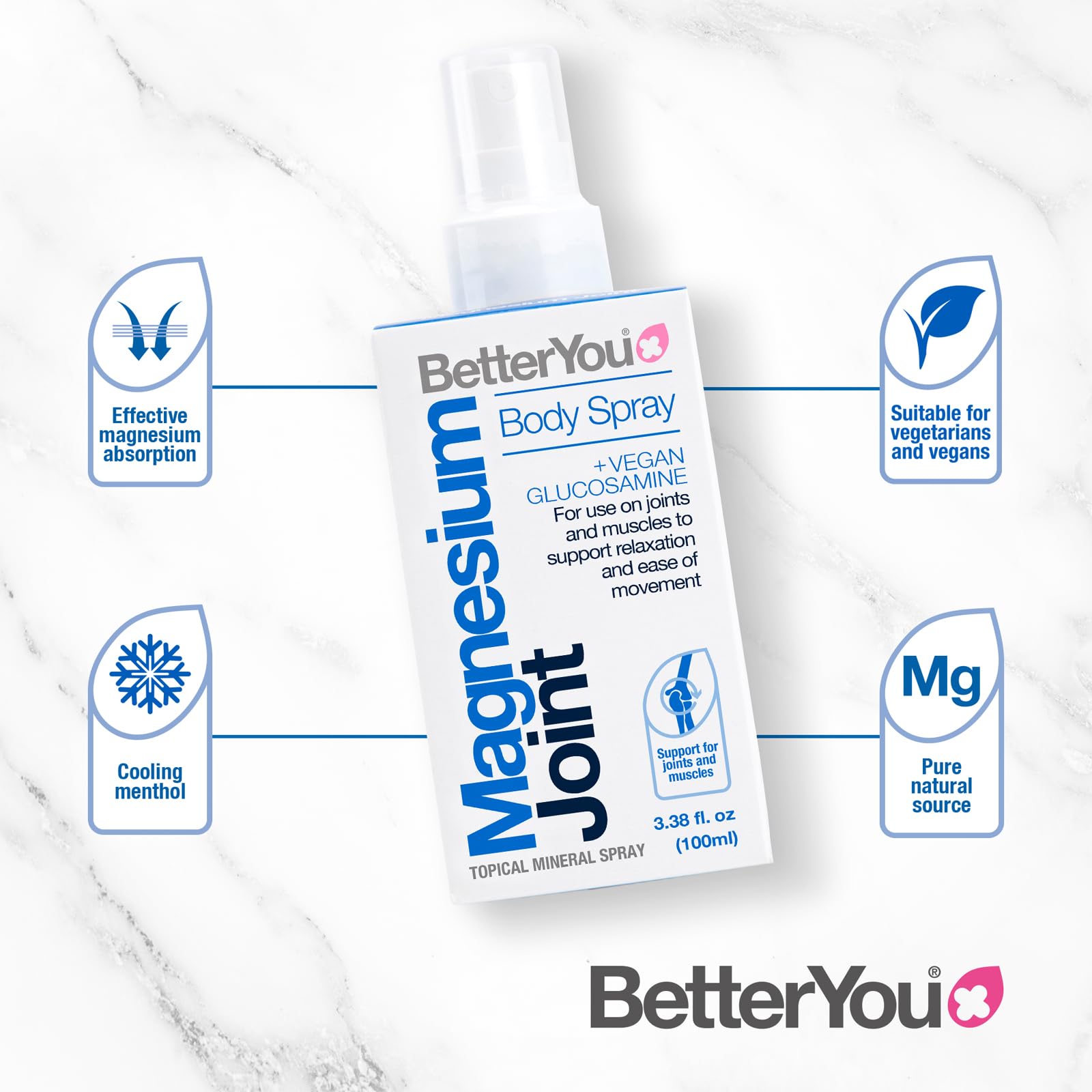 Foto 4 pulgar | Suplemento Alimenticio Better You Espray y Hojuelas de Baño Minerales de Magnesio  - Venta Internacional