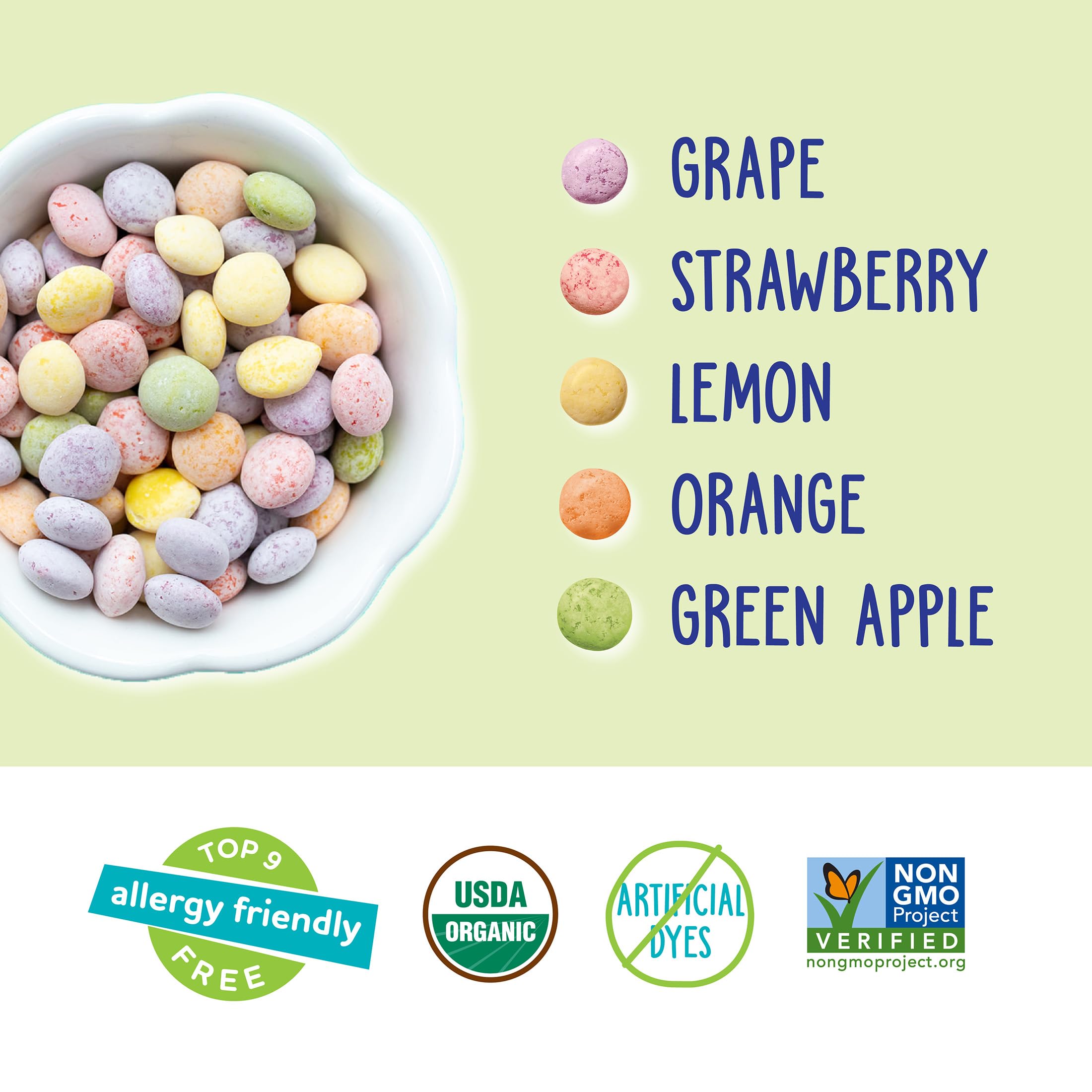 Foto 2 | Chewy Candy Yumearth Organic Sour Giggles  14 G  Paquete De 10 - Venta Internacional.