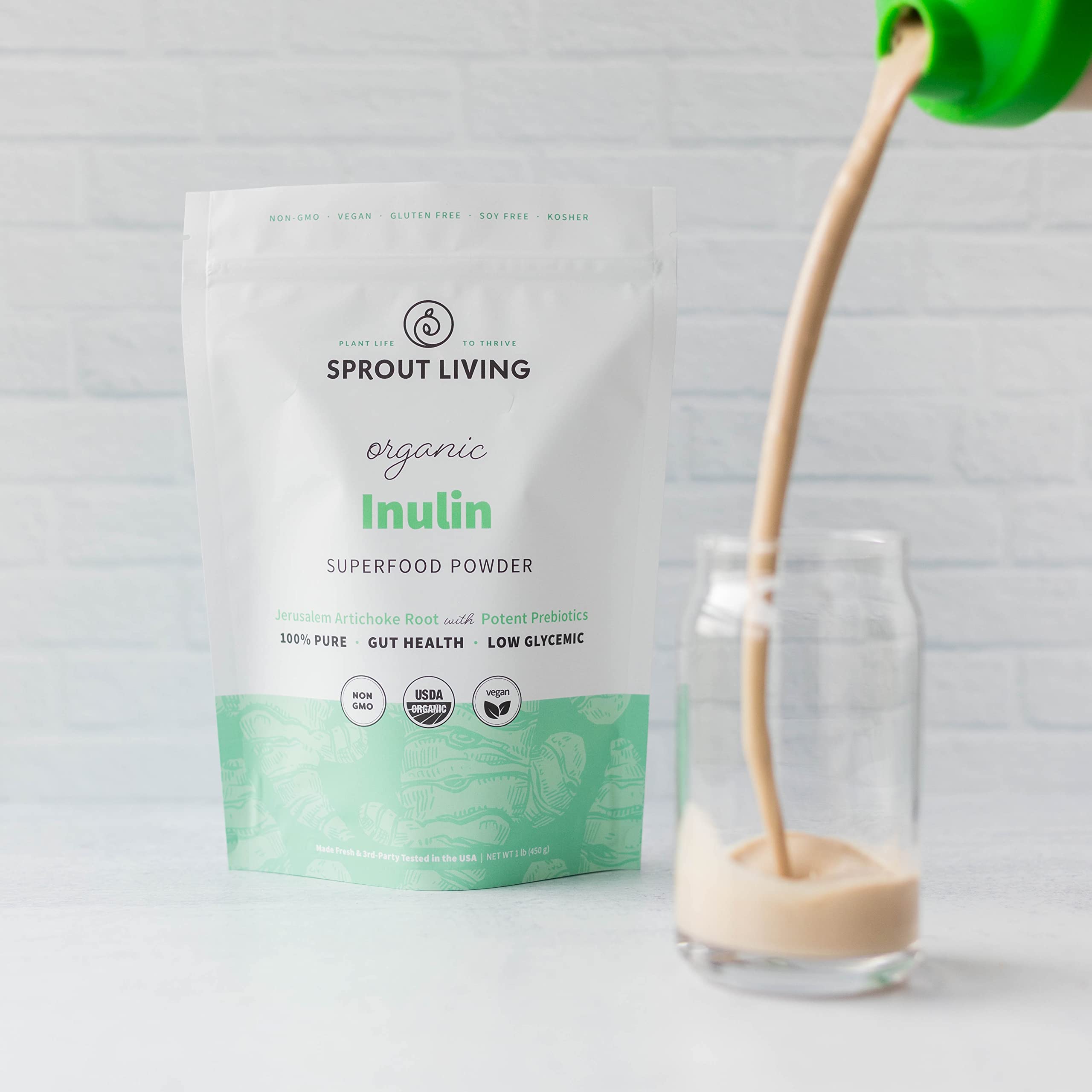 Foto 6 pulgar | Polvo Prebiótico Sprout Living Organic Inulin 454 G - Venta Internacional.