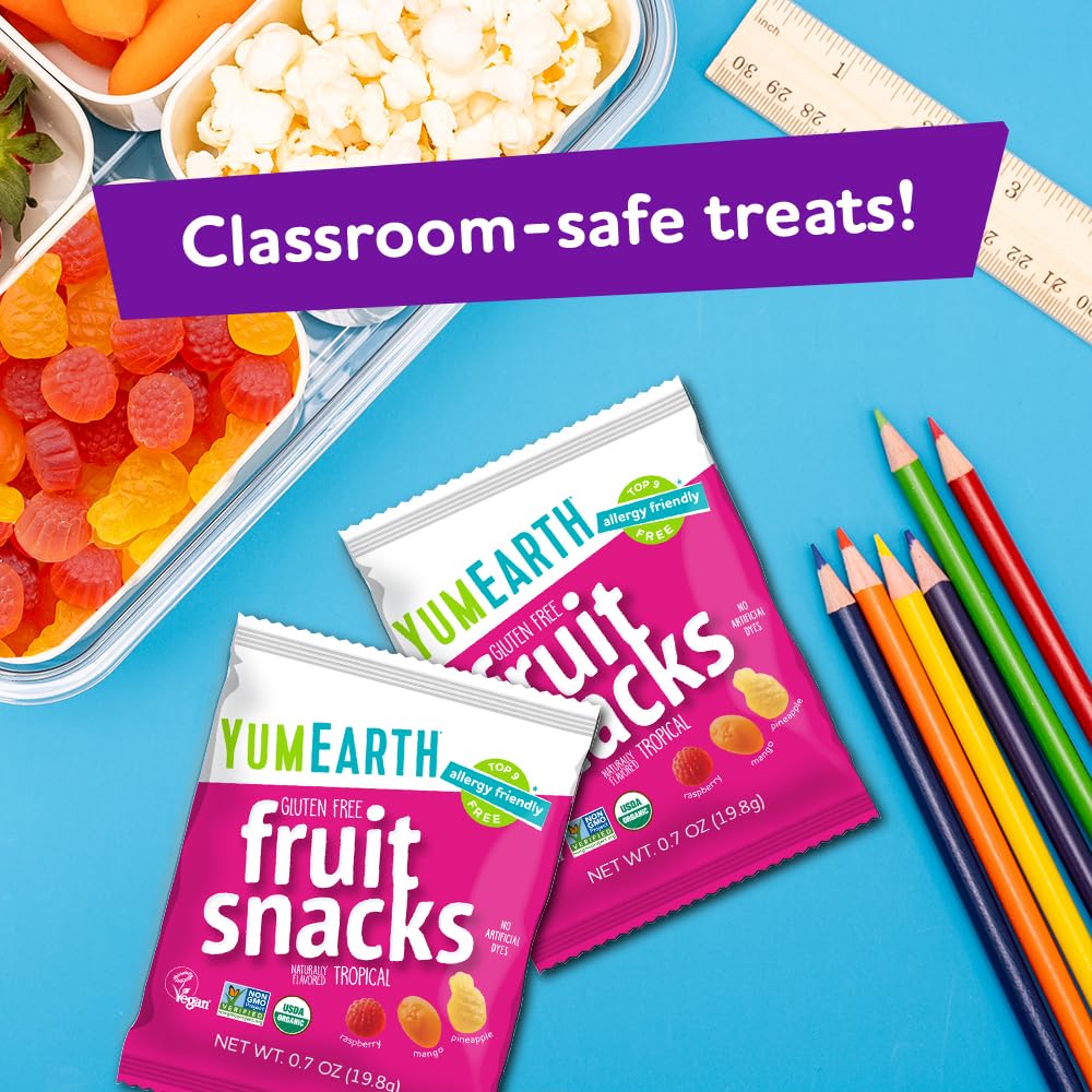 Foto 5 | Fruit Snacks Yumearth Con Sabor Tropical Orgánico (paquete De 35) - Venta Internacional.