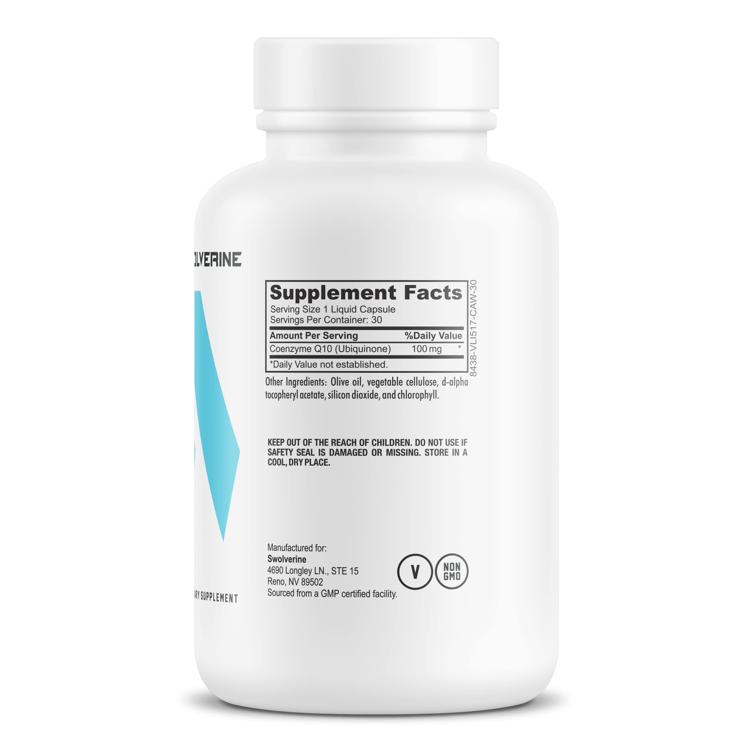 Foto 3 pulgar | Suplemento Swolverine Coq10  100 Mg  Antioxidante Para La Salud Del Corazón  30 Cápsulas Blandas - Venta Internacional.