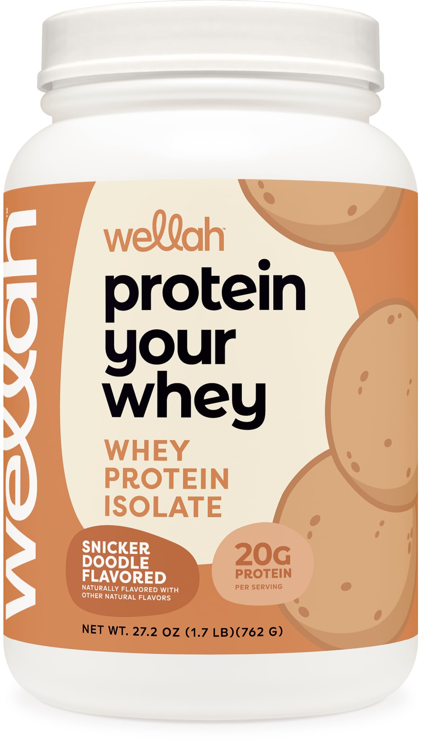 Foto 2 pulgar | Proteína De Suero Wellah Protein Your Whey Wpi Snickerdoodle 30 Raciones - Venta Internacional.