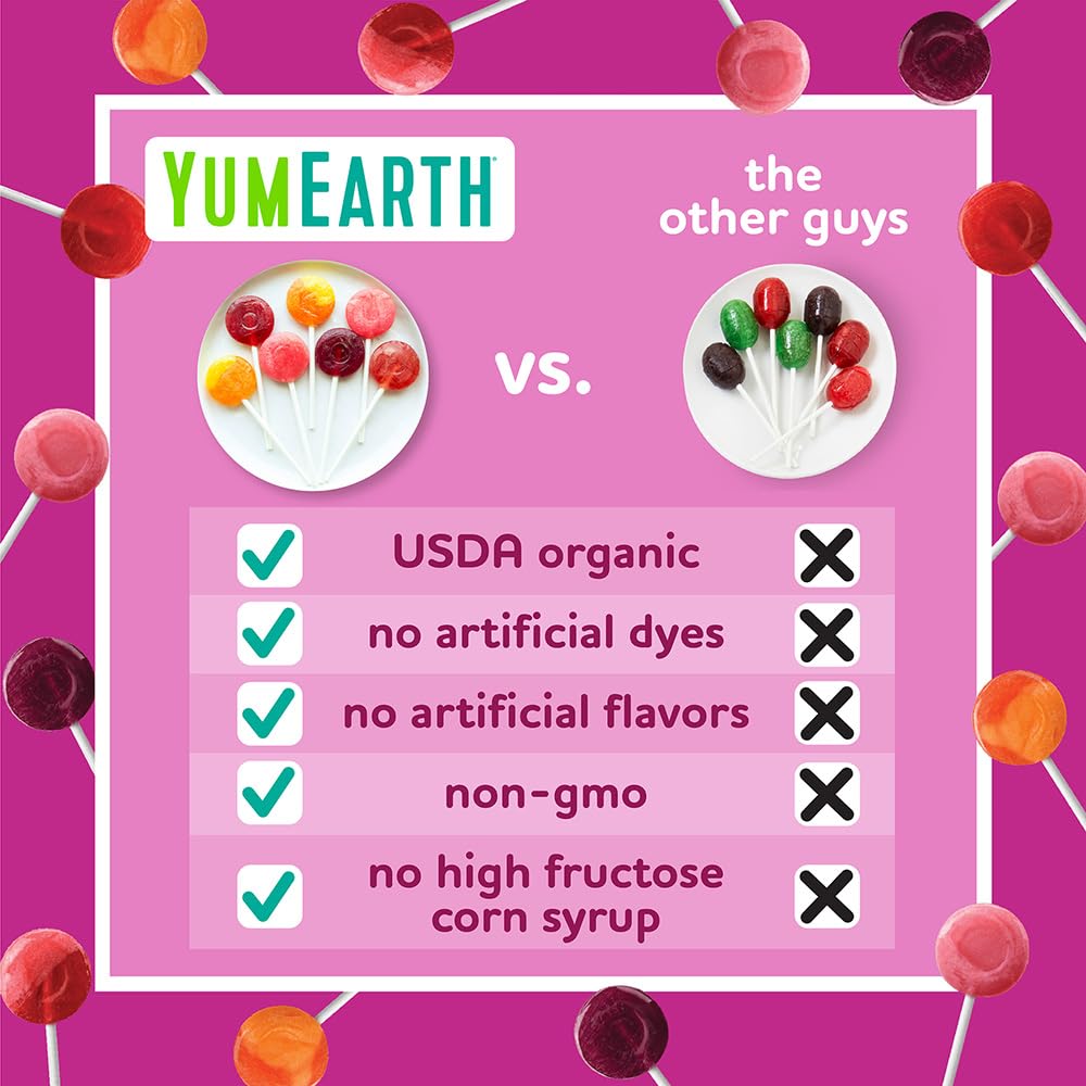 Foto 6 pulgar | Lollipops Yumearth Organic Vitamina C 4.0 Con Sabor A Fruta - Venta Internacional.