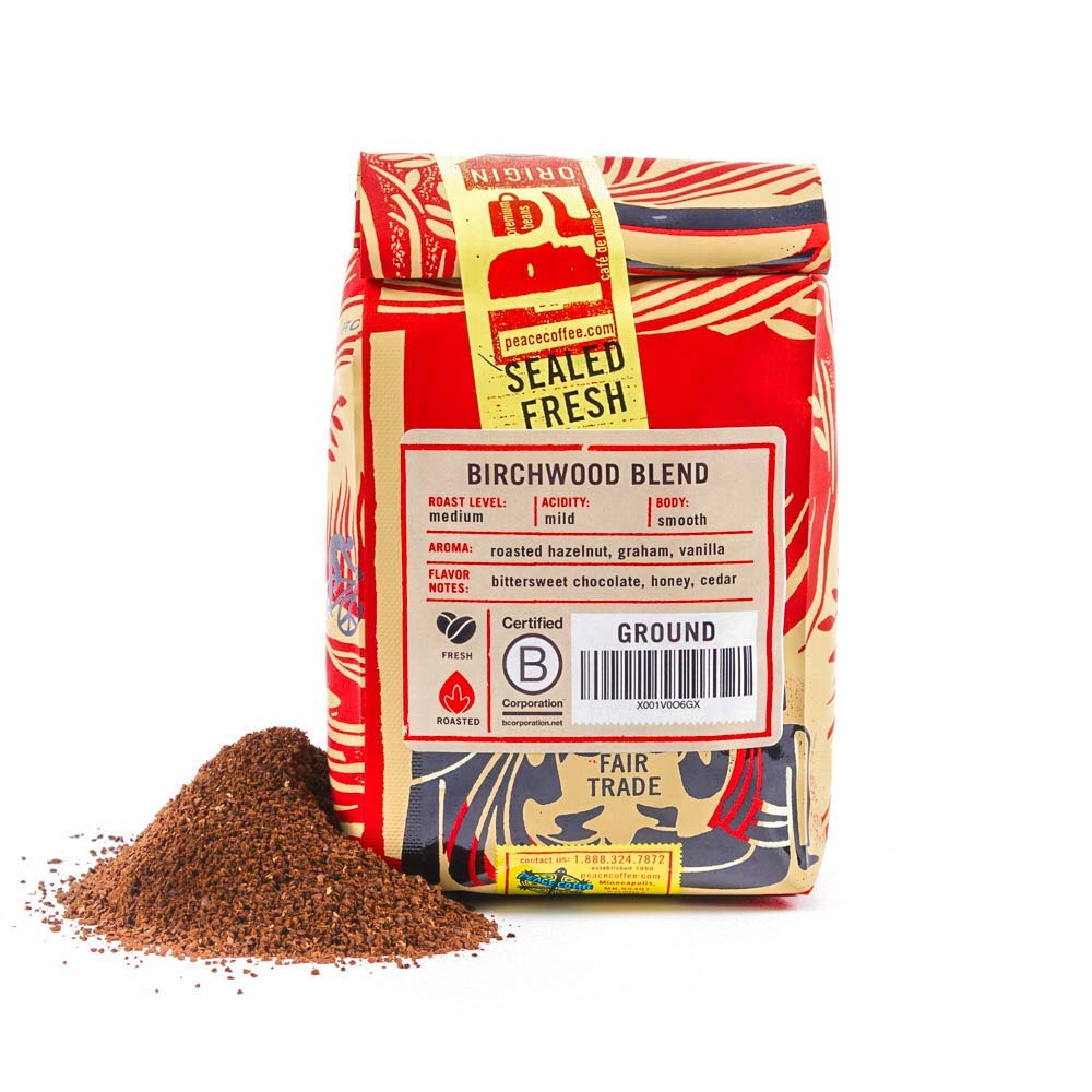 Foto 3 pulgar | Mezcla Orgánica Para Desayuno Coffee Peace Coffee  Madera De Abedul  355 Ml - Venta Internacional.