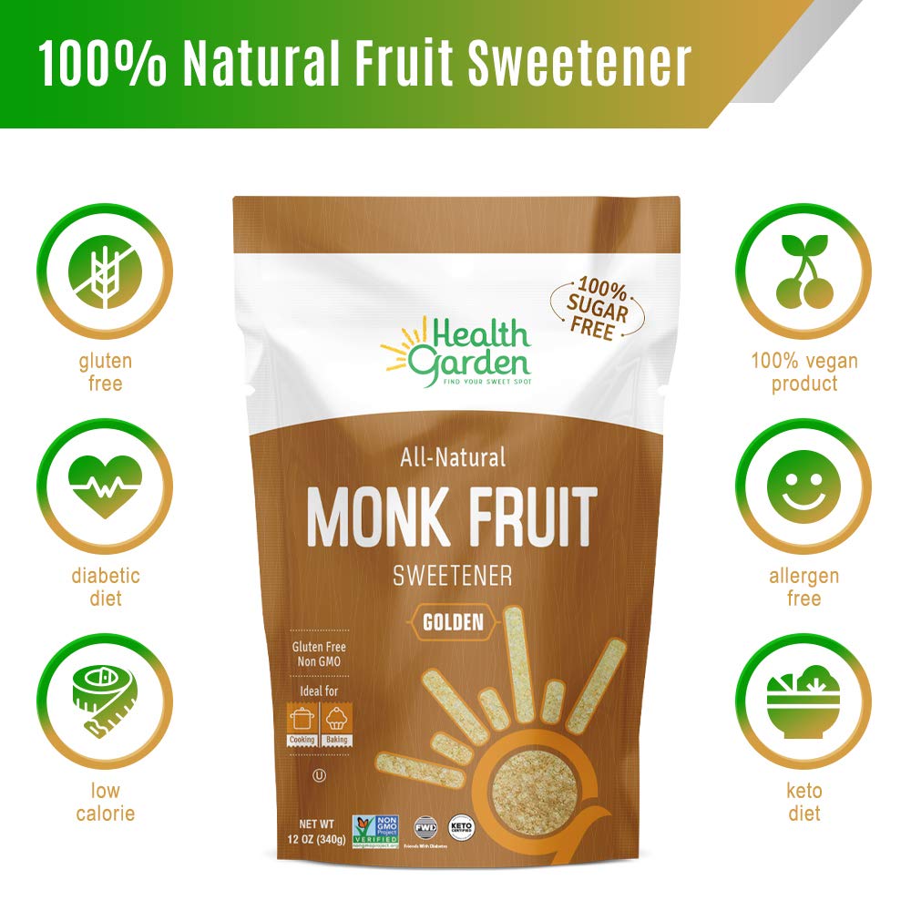 Foto 4 pulgar | Edulcorante Health Garden Monk Fruit Golden 454 G - Venta Internacional.