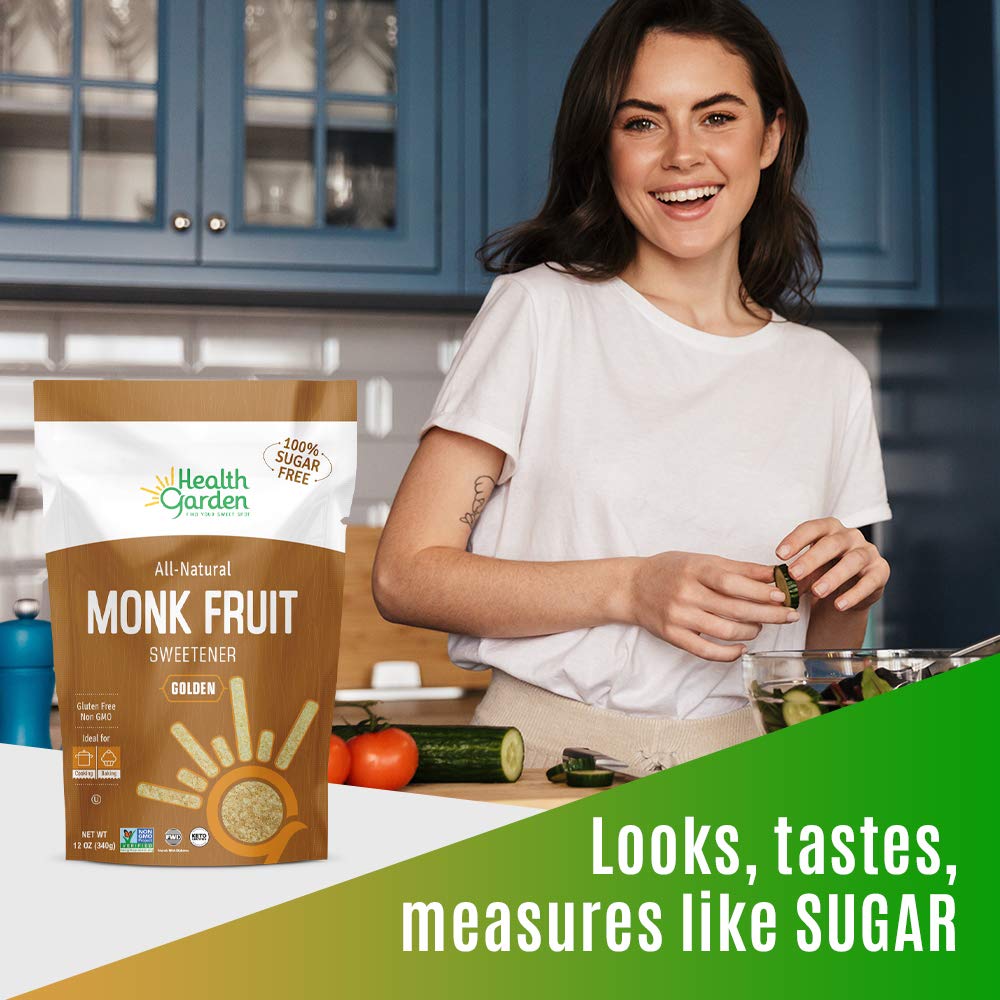 Foto 7 pulgar | Edulcorante Health Garden Monk Fruit Golden 454 G - Venta Internacional.