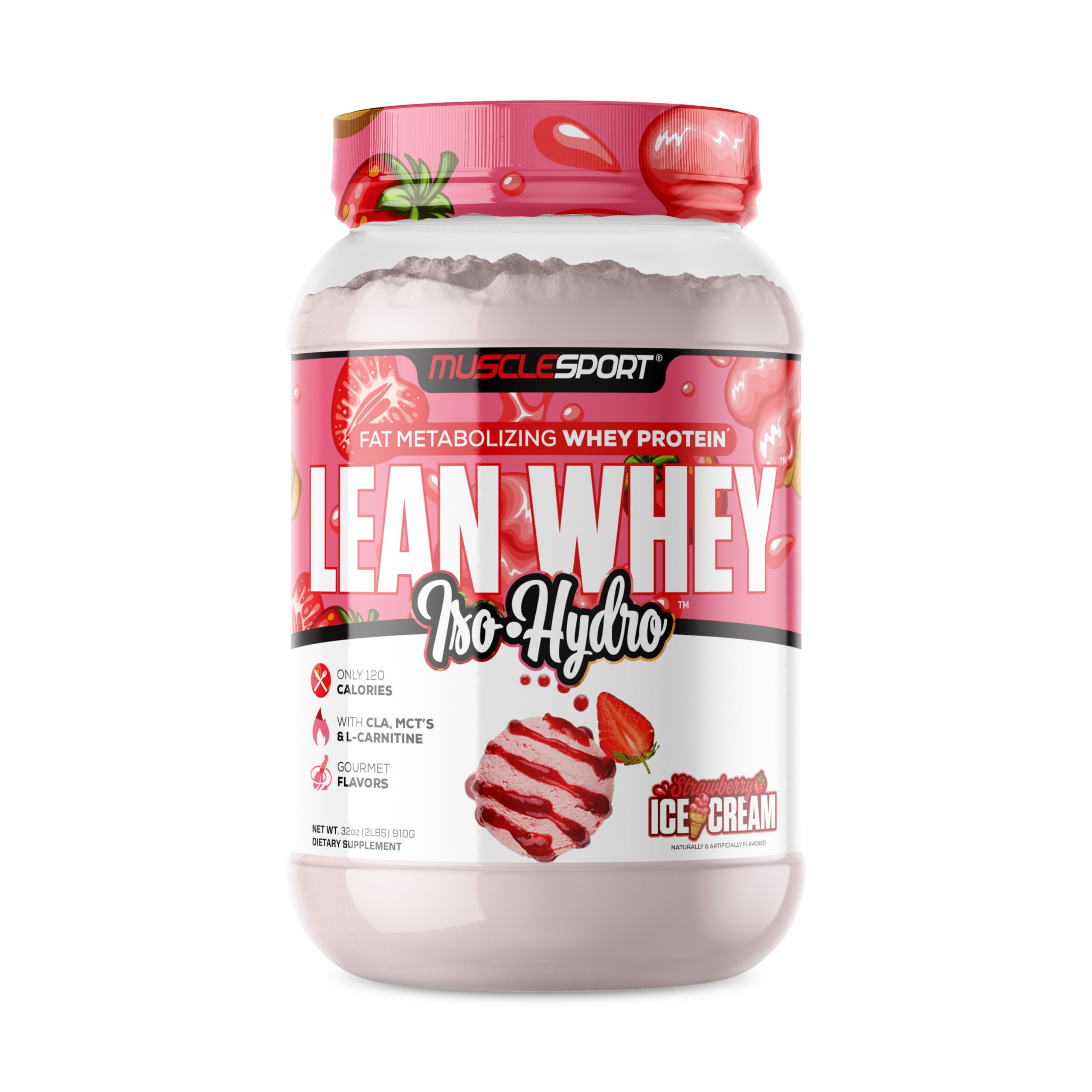 Foto 1 | Proteína En Polvo Musclesport Lean Whey Revolution  2 Libras  Fresa - Venta Internacional.