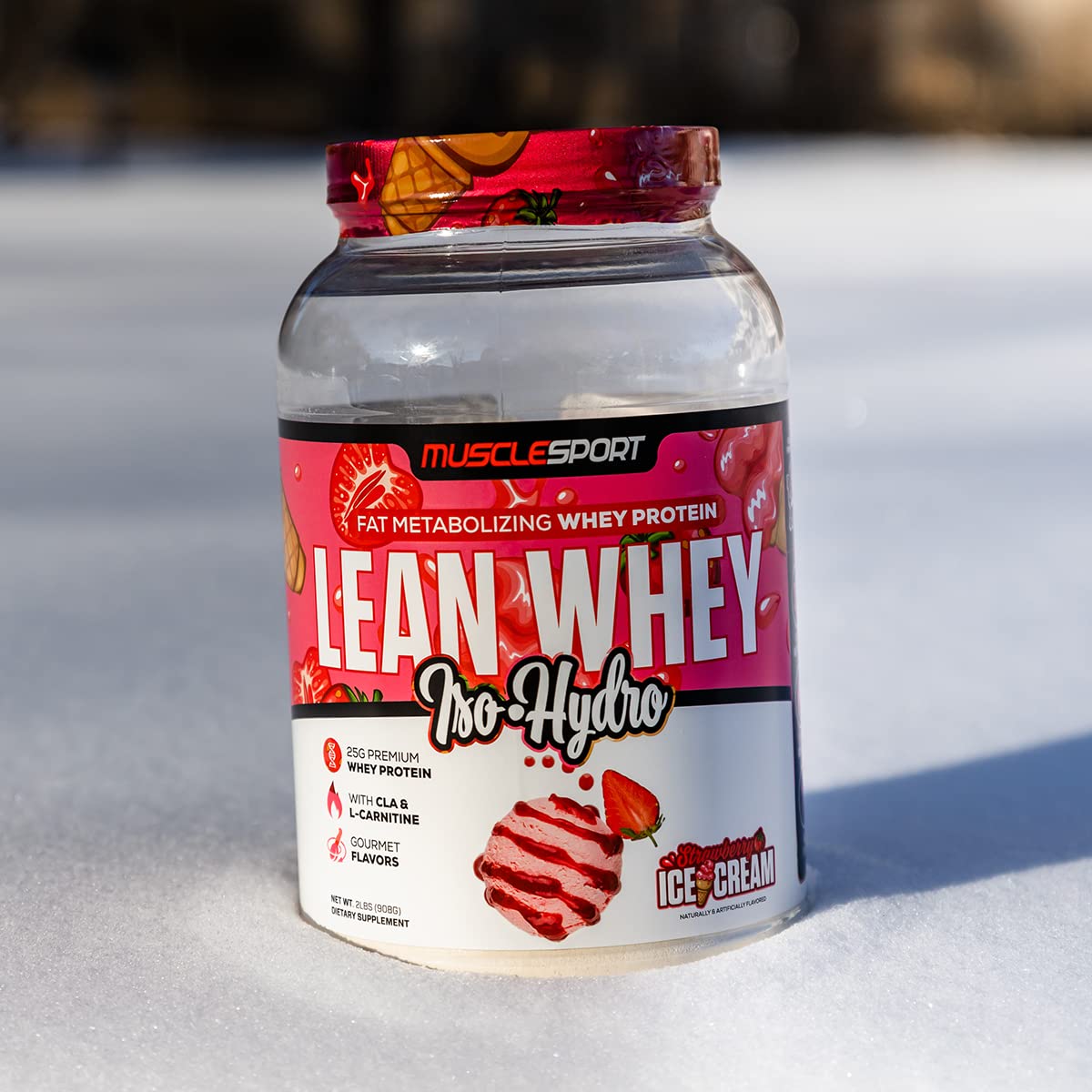 Foto 4 | Proteína En Polvo Musclesport Lean Whey Revolution  2 Libras  Fresa - Venta Internacional.