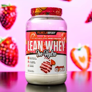Foto 5 | Proteína En Polvo Musclesport Lean Whey Revolution 2 Libras Fresa - Venta Internacional.