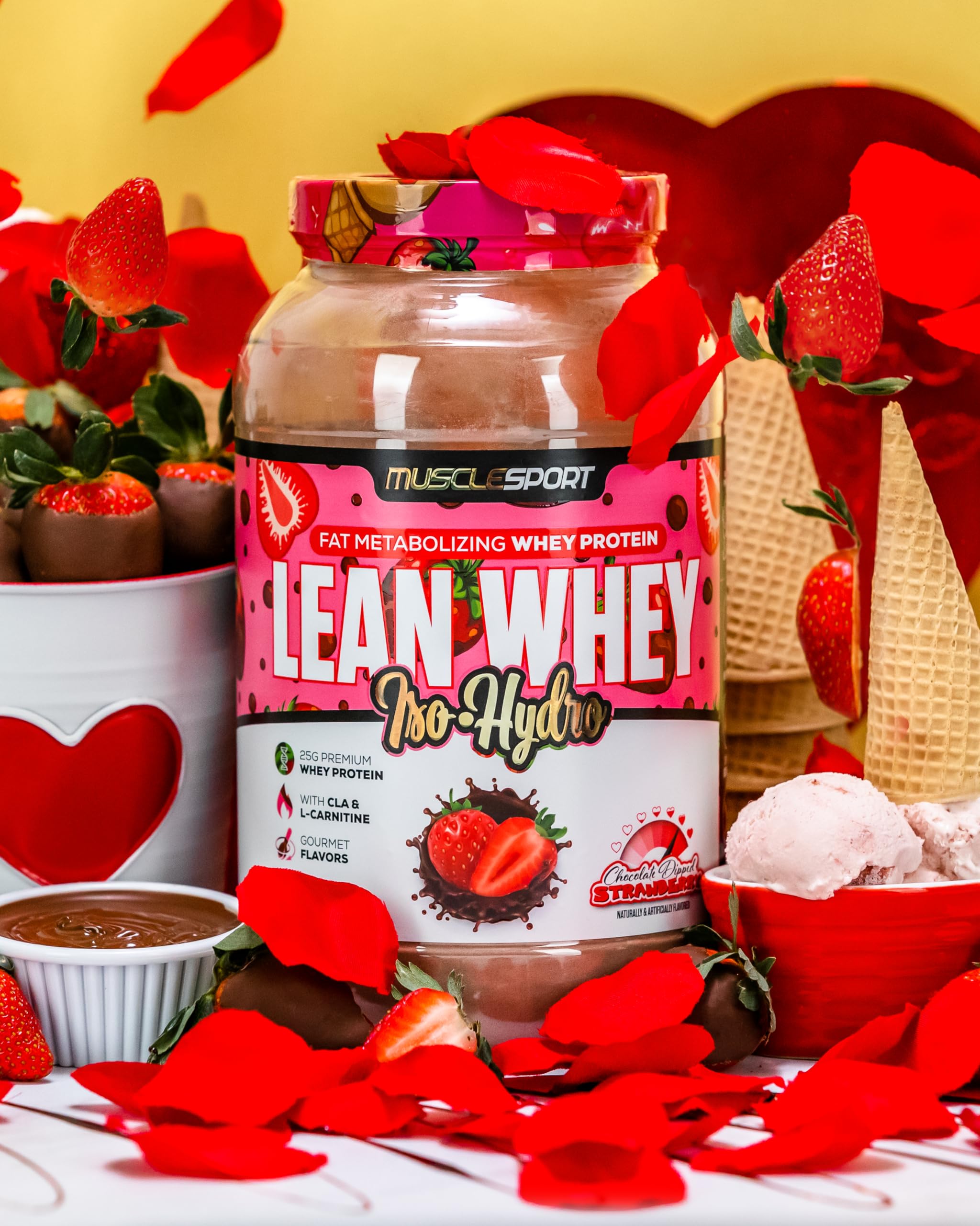 Foto 6 | Proteína En Polvo Musclesport Lean Whey Revolution  2 Libras  Fresa - Venta Internacional.
