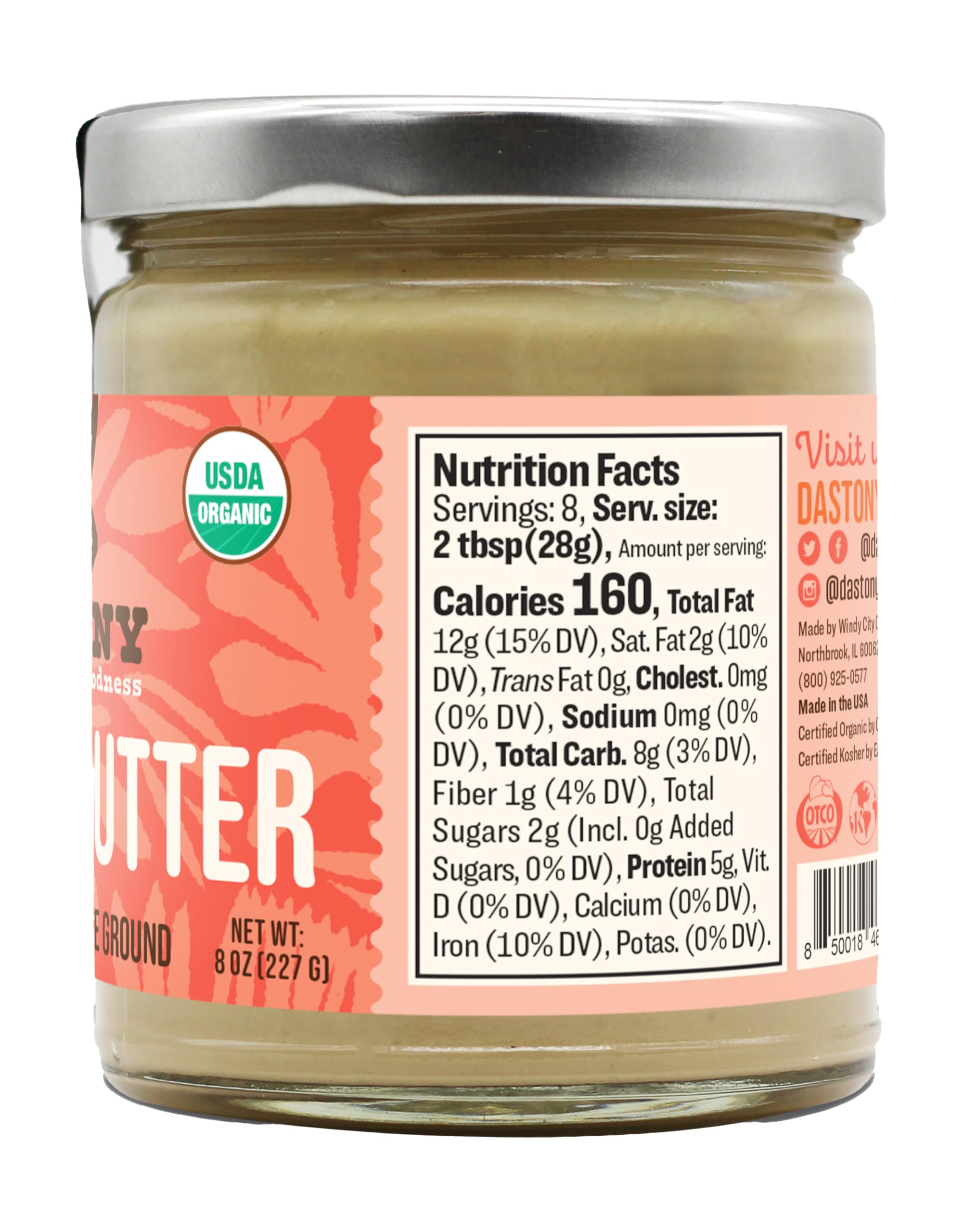 Foto 2 | Mantequilla De Anacardos Dastony Organic Raw  240 Ml  Vegana Paleo Keto - Venta Internacional.