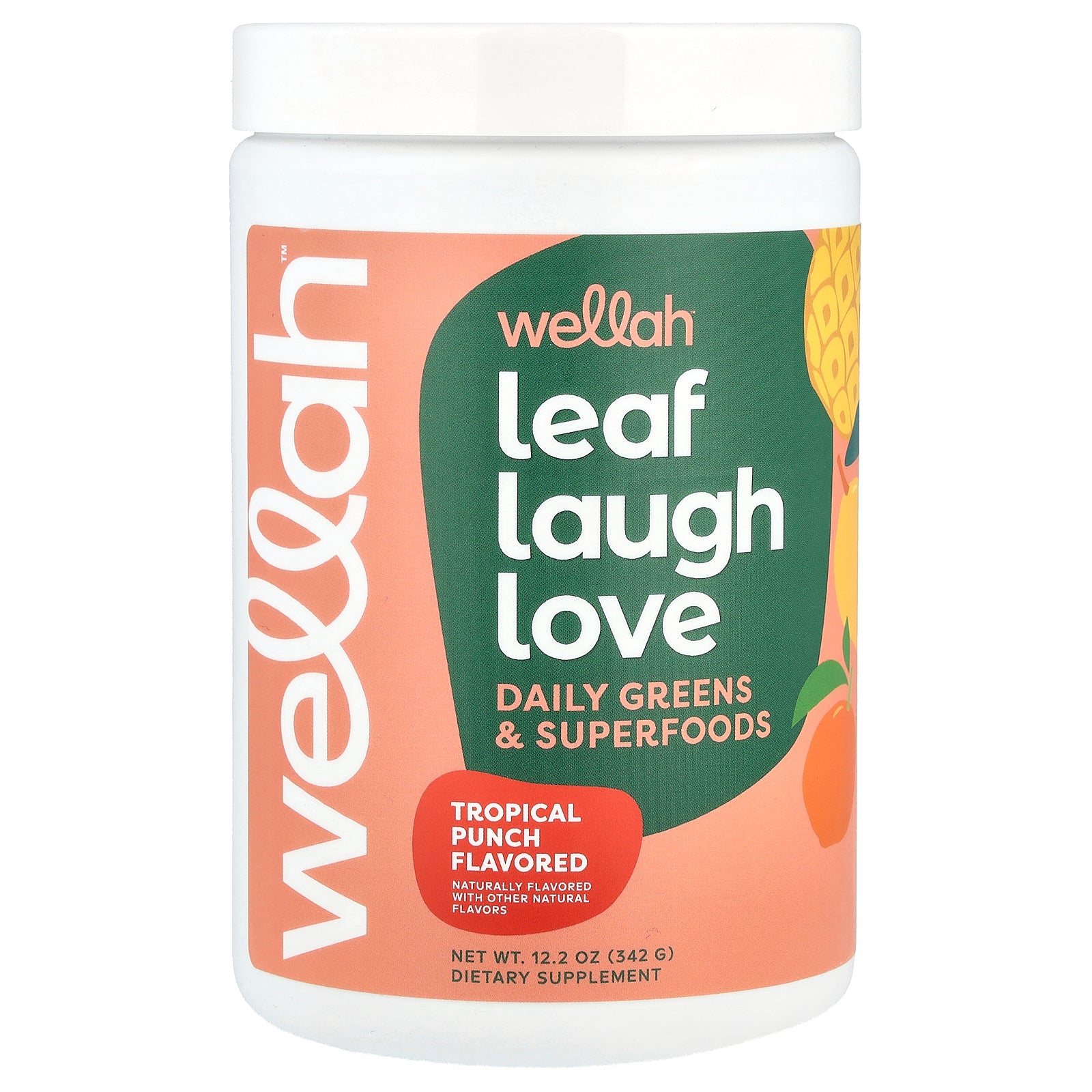 Foto 2 pulgar | Suplemento Wellah Leaf Laugh Love Daily Greens Tropical Punch - Venta Internacional.