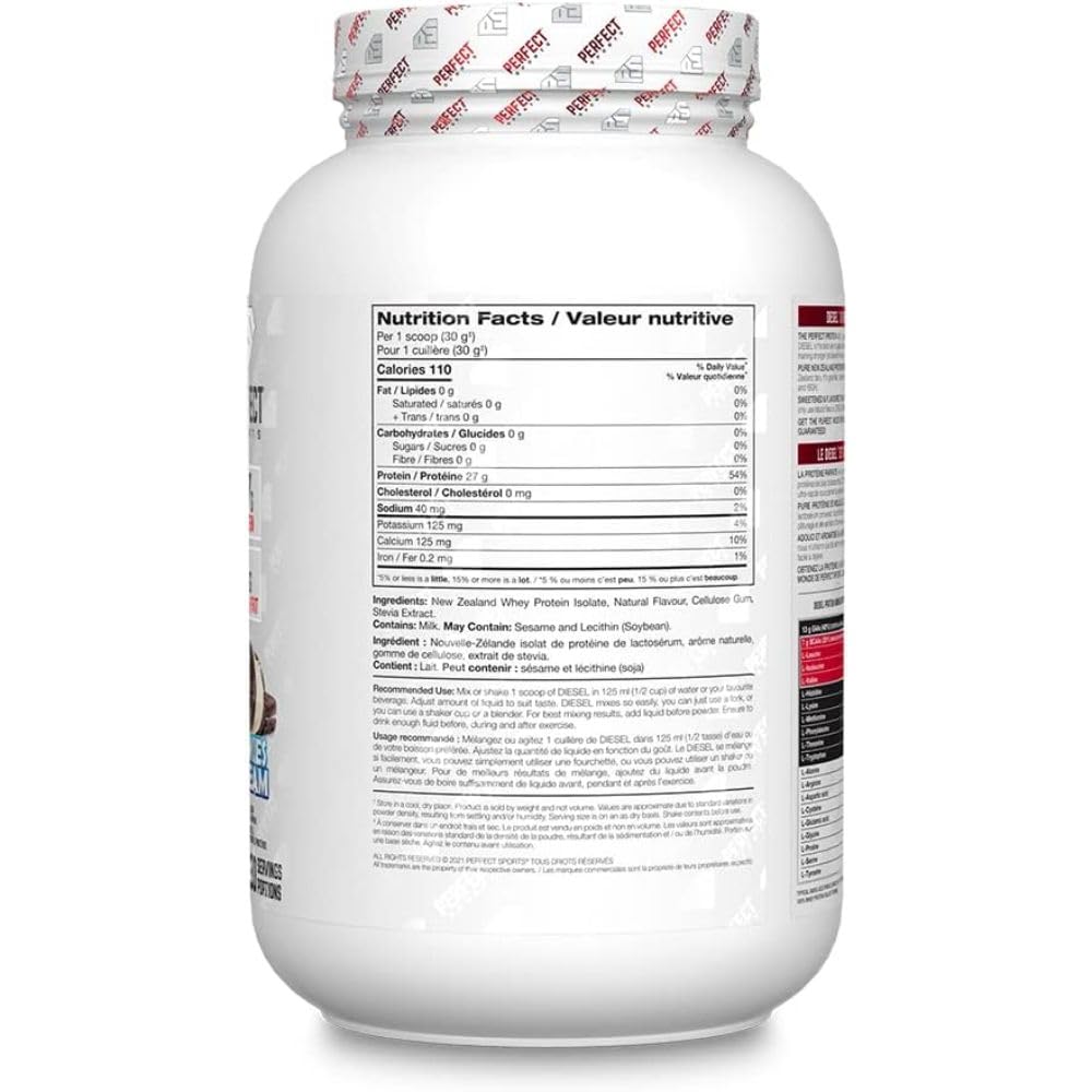 Foto 4 | Proteína De Suero Aislada Perfect Sports Diesel 26 G 0 G De Carbohidratos 0 G De Grasa - Venta Internacional.