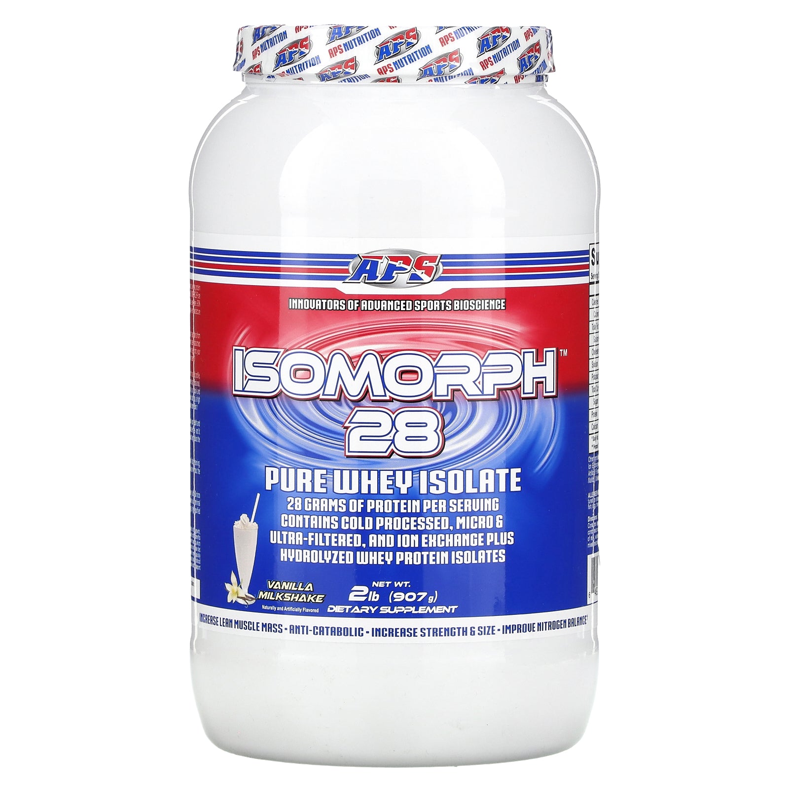Foto 2 pulgar | Proteína En Polvo Aps Isomorph 28 Pure Whey Isolate Vanilla 907 G - Venta Internacional.