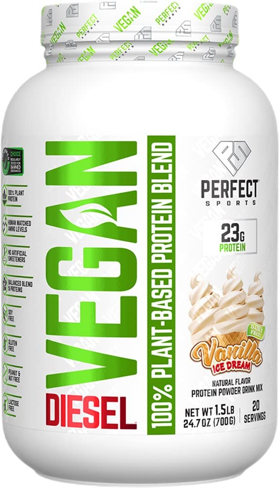 Foto 2 pulgar | Proteína En Polvo Perfect Sports Vegan Diesel 690g Vainilla - Venta Internacional.
