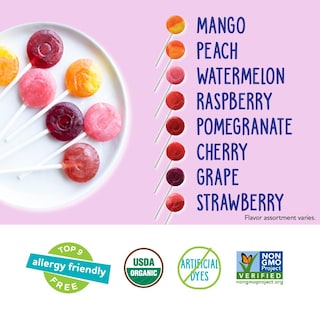 Foto 3 | Paquete Variado De Vitamina C Orgánica Lollipops Yumearth 250 Unidades - Venta Internacional.