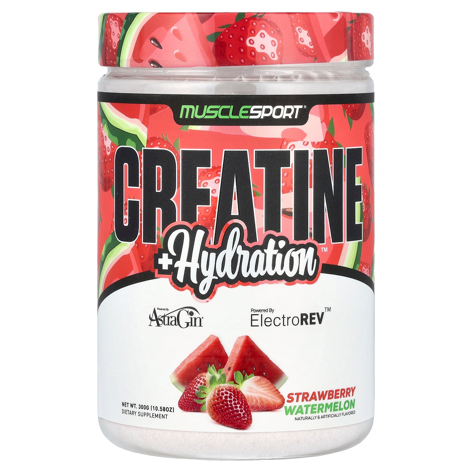 Foto 2 pulgar | Suplemento Musclesport Creatine + Hydration 300 G Fresa - Venta Internacional.