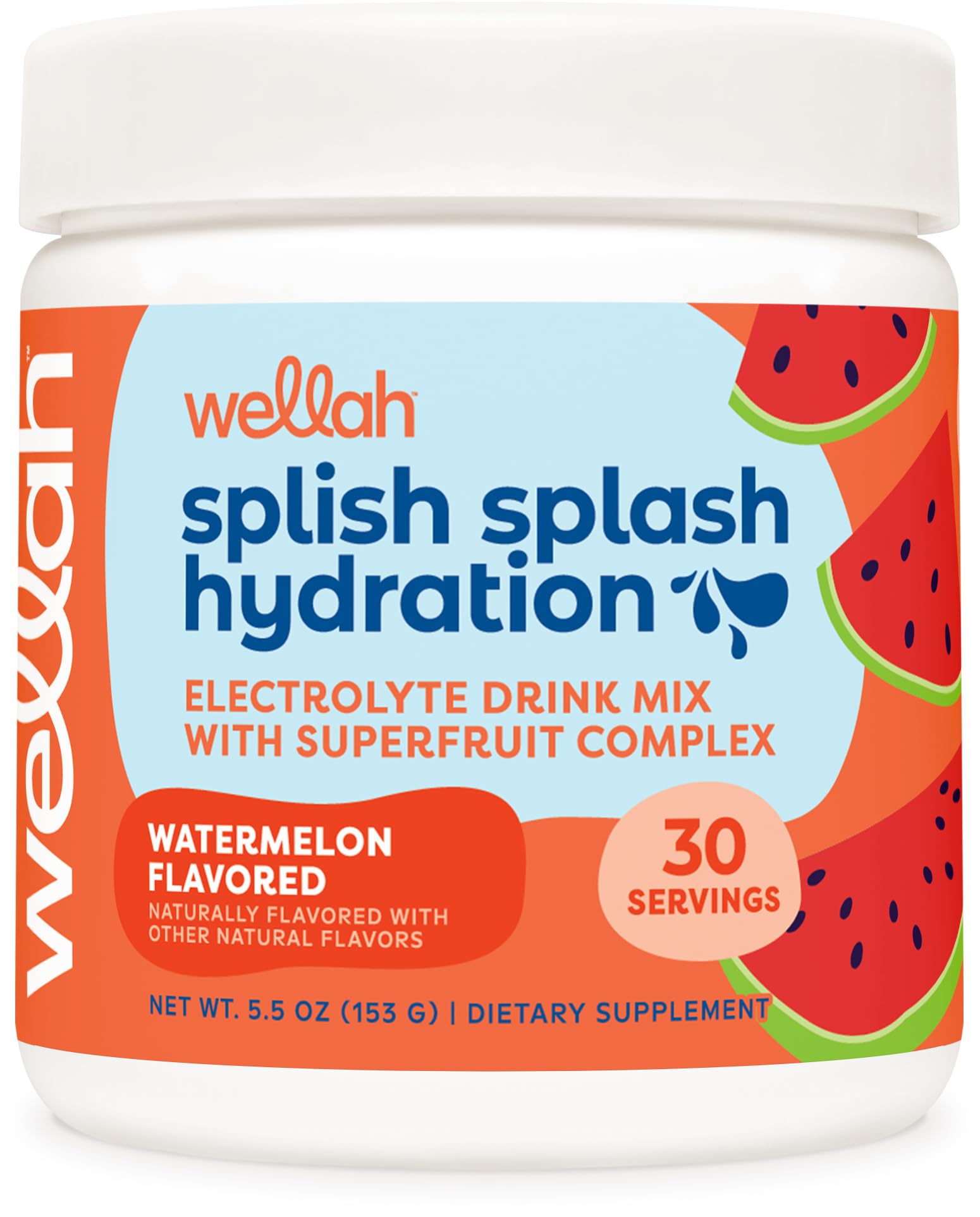 Foto 2 pulgar | Mezcla De Bebidas Electrolíticas Hidratantes Wellah Splish Splash Watermelon - Venta Internacional.