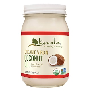 Foto 1 | Tarro De Vidrio De 473 Ml Prensado En Frío Sin Refinar De Aceite De Coco Kevala - Venta Internacional.