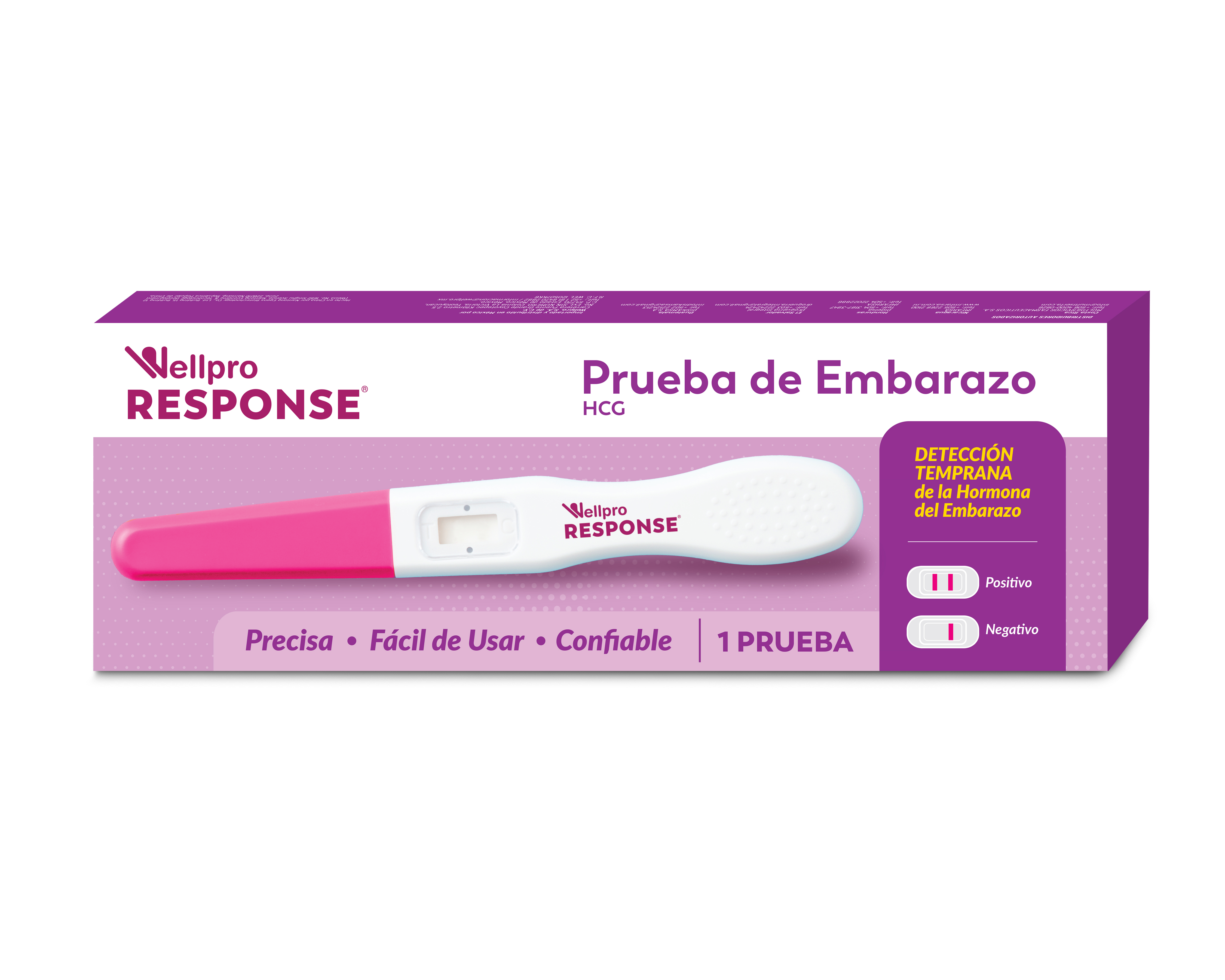 Foto 2 pulgar | Prueba De Embarazo Wellpro Response Tipo Lápiz