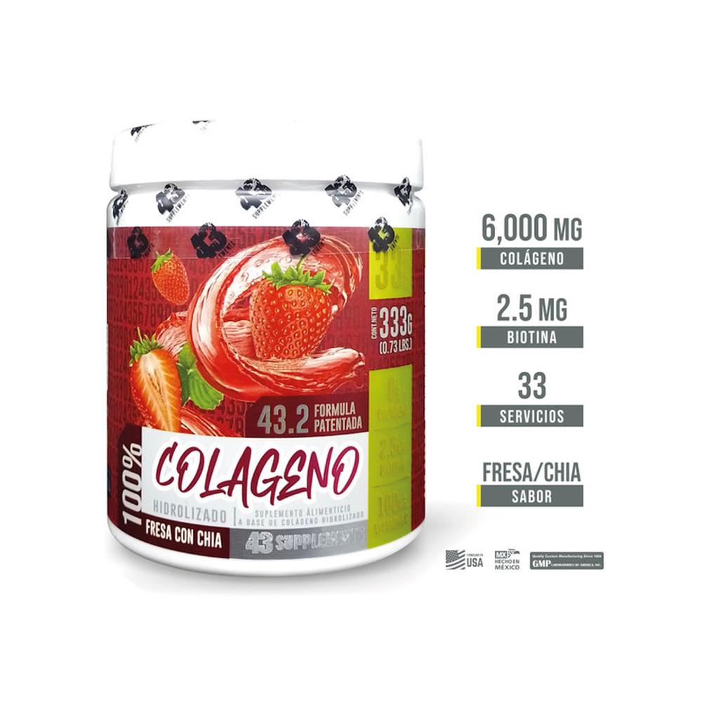 Foto 3 pulgar | Colágeno Hidrolizado 43 Supplements 333 g