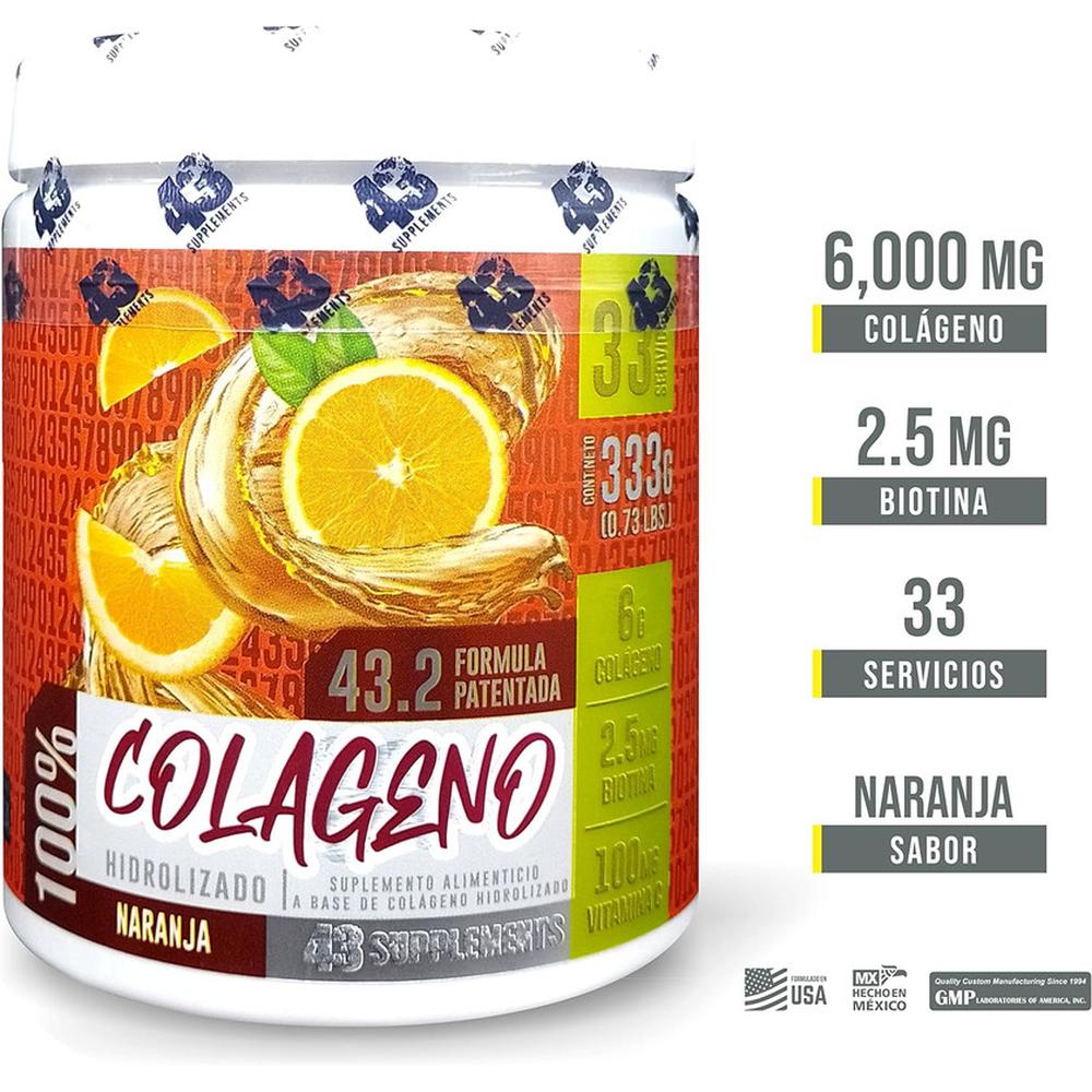 Foto 3 pulgar | Colágeno Hidrolizado 43 Supplements 333 g