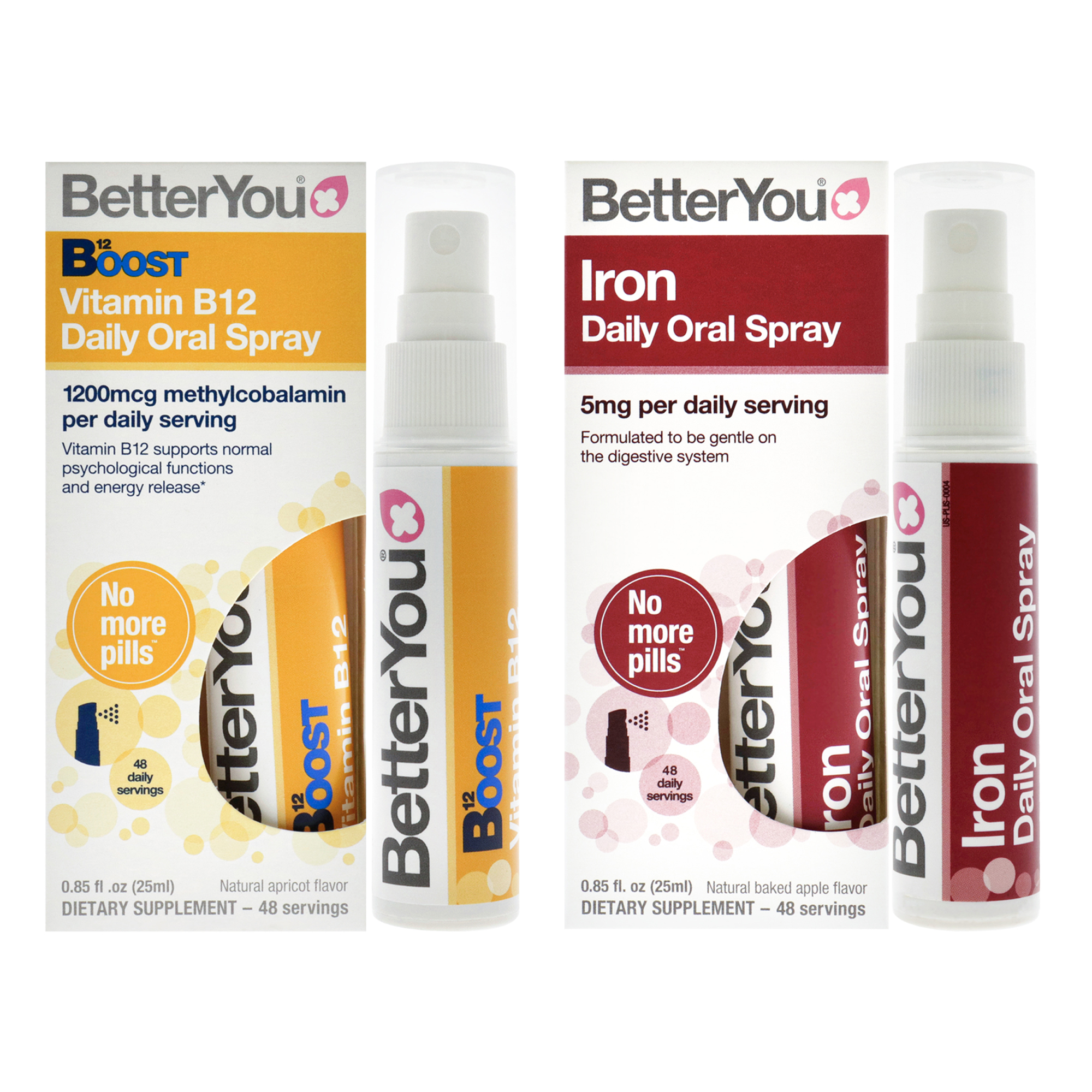 Foto 2 pulgar | Paquete de Suplementos Betteryou Iron & B12 en Aerosol - Venta Internacional