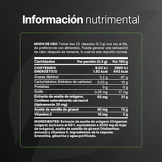 Foto 2 | Aceite de Orégano B Life 150 Cápsulas con Carvacrol y Vitamina C Oregano Oil