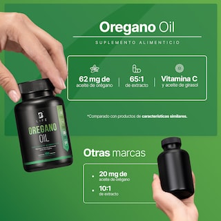 Foto 4 | Aceite de Orégano B Life 150 Cápsulas con Carvacrol y Vitamina C Oregano Oil