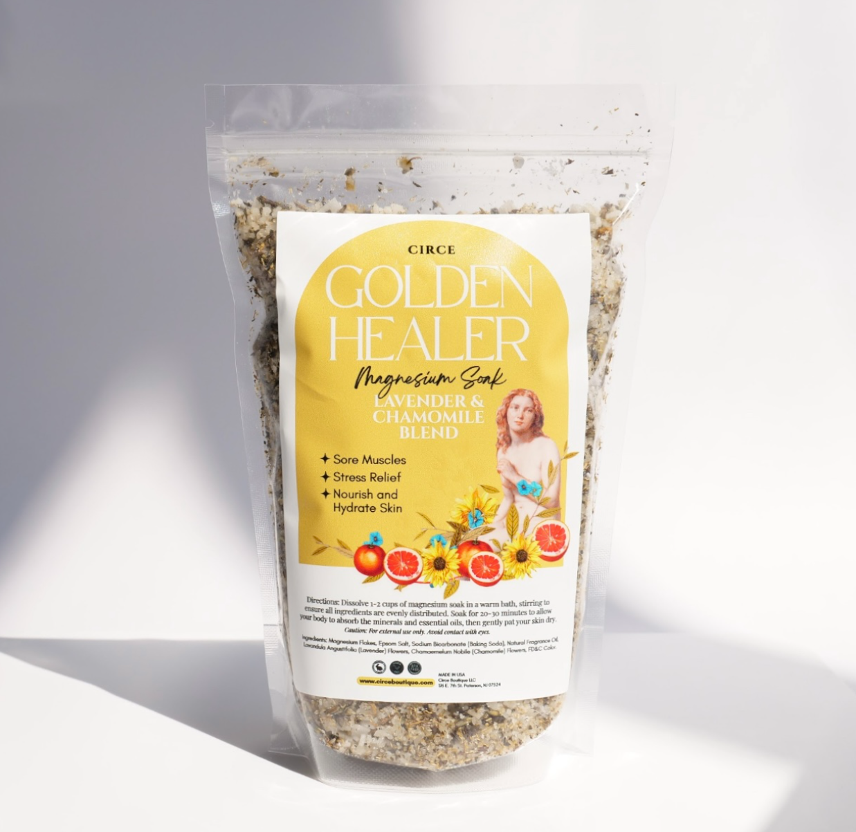 Foto 3 pulgar | Magnesium Soak Circe Boutique Golden Healer - Venta Internacional.