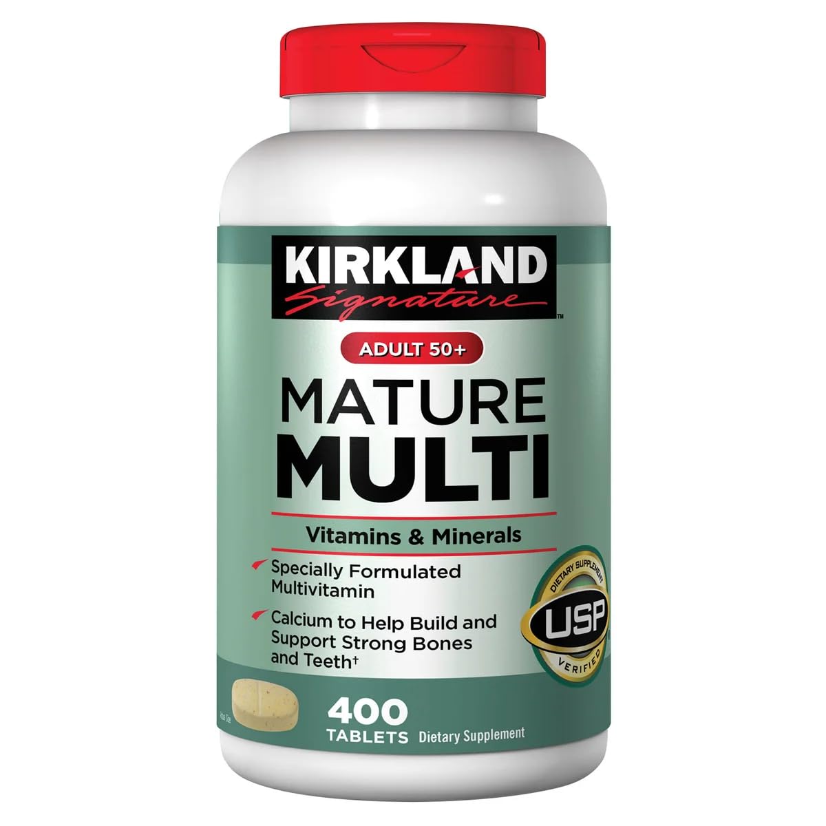 Foto 2 pulgar | Suplemento Kirkland Signature Adults 50+ Mature Multi 400 Comprimidos - Venta Internacional.