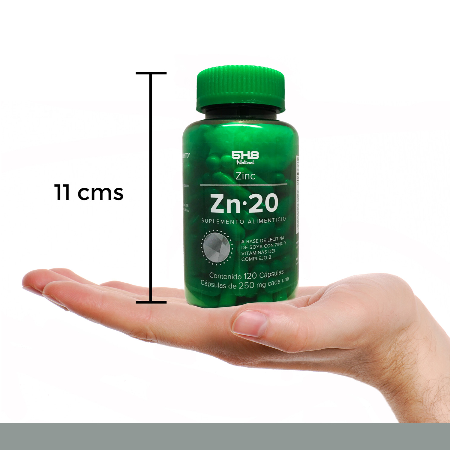 Foto 5 pulgar | 5h8 Zn20 Zinc 120 Caps
