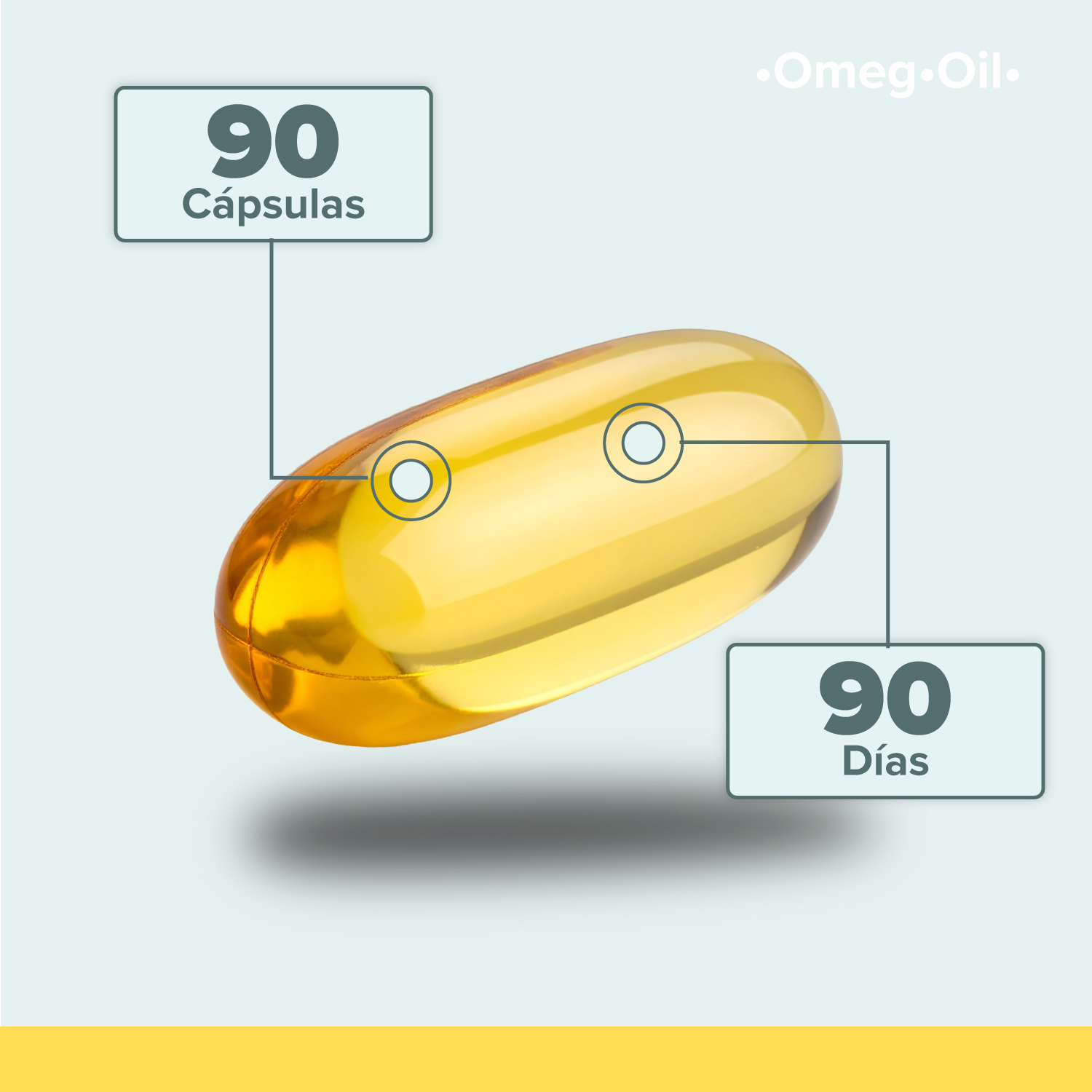 Foto 4 pulgar | 5h8 Omega Oil - Omega 3-6-9  90 Caps
