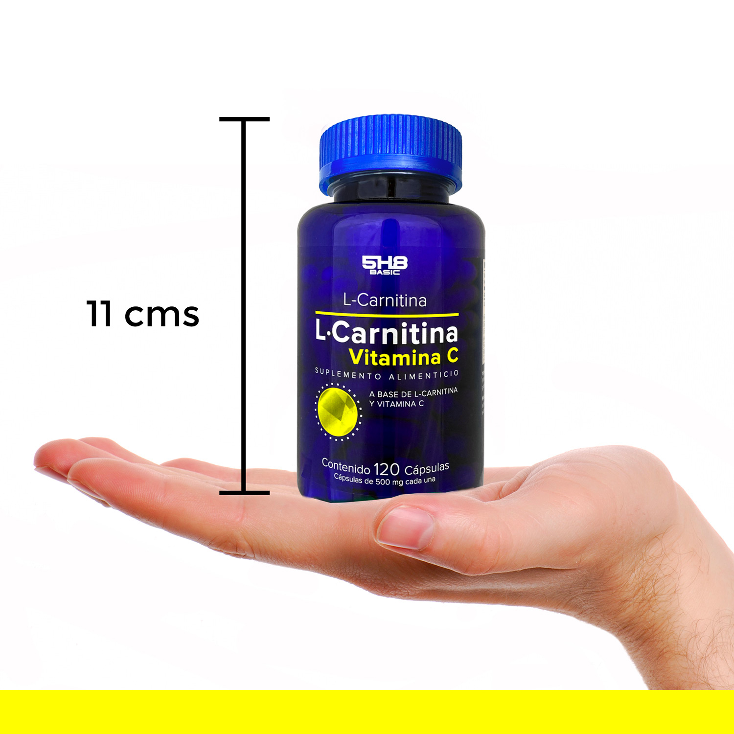 Foto 5 pulgar | 5h8 L-carnitina + Vitamina C 120 Caps