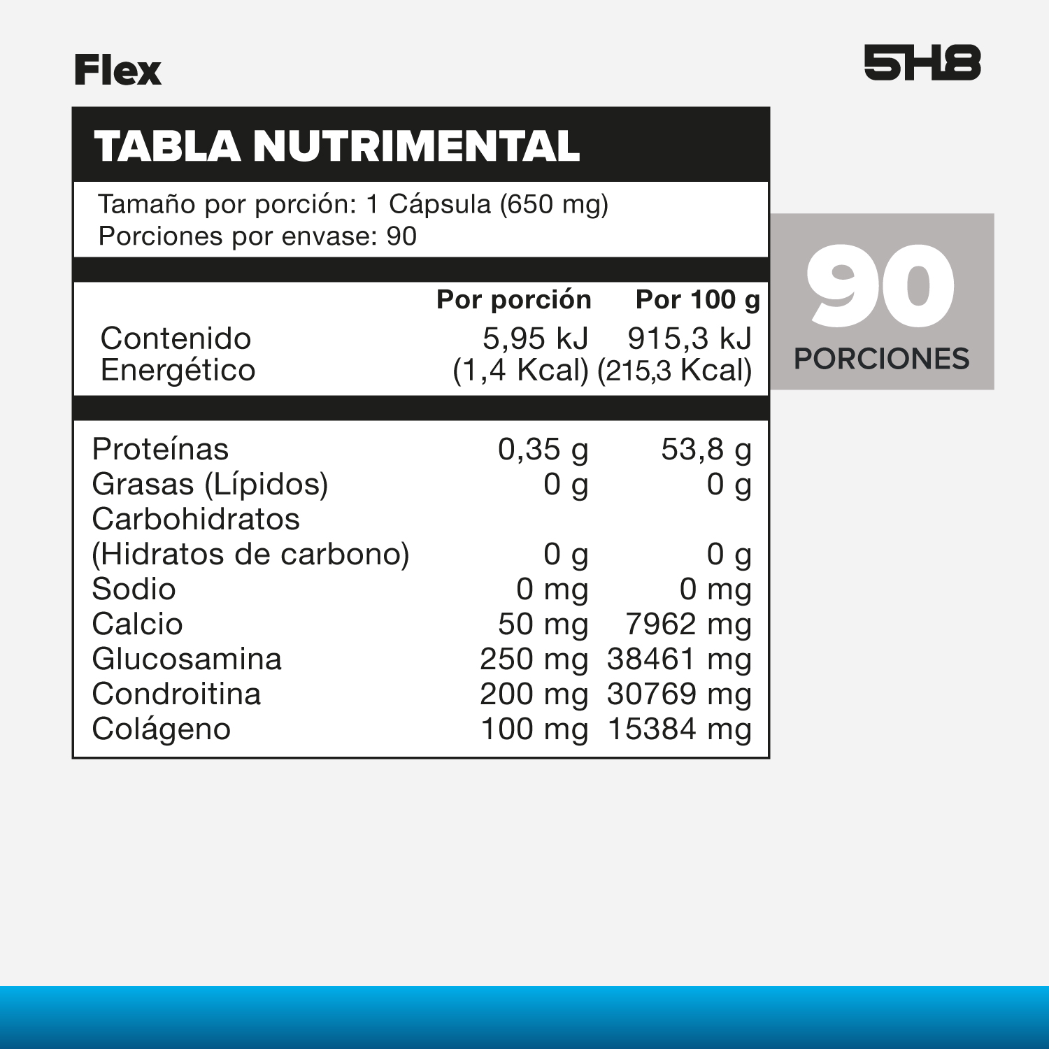 Foto 3 pulgar | Flex 5H8 90 Cápsulas