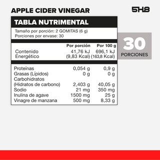 Foto 2 | Apple Cider Vinegar 5H8 60 Gomitas
