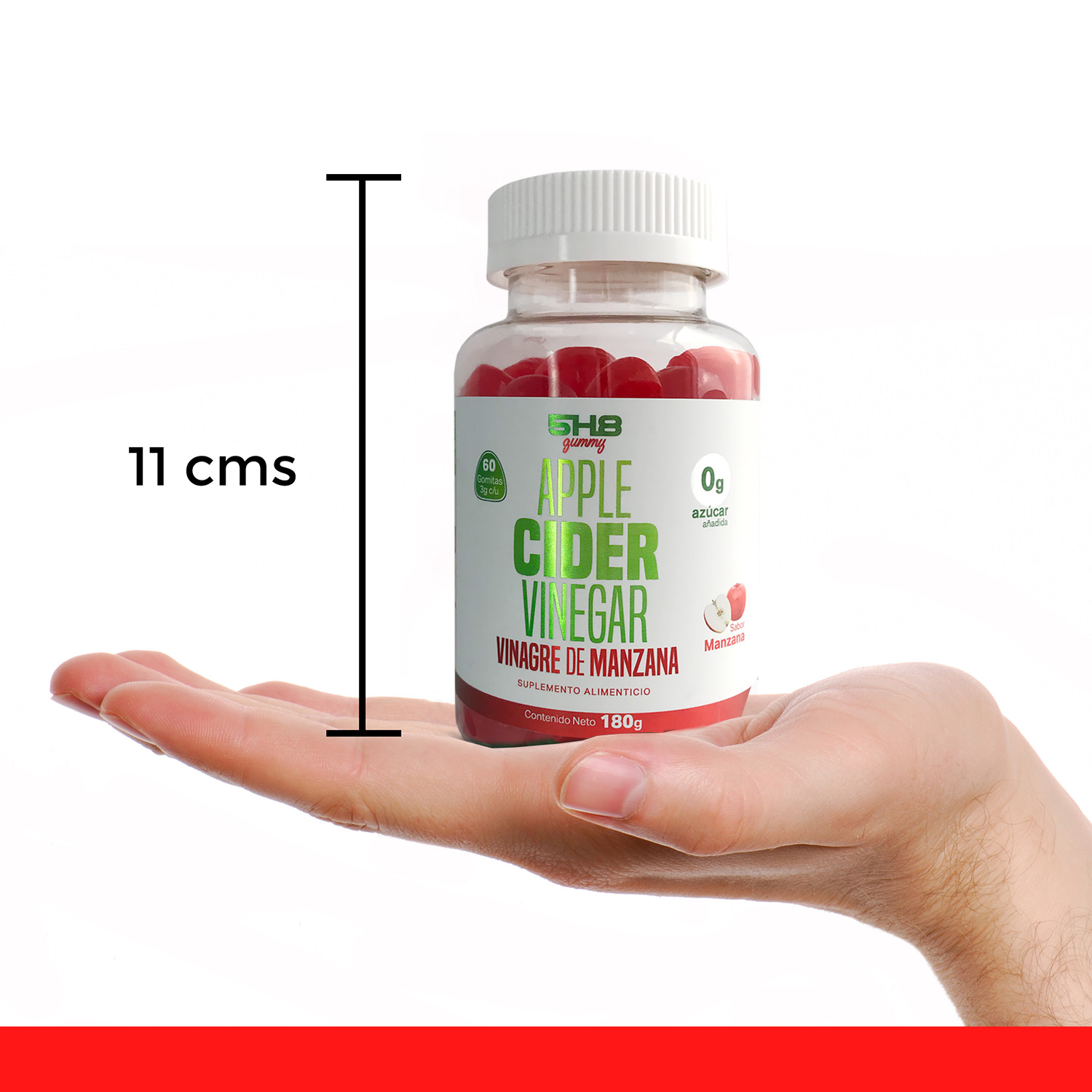 Foto 5 pulgar | Apple Cider Vinegar 5H8 60 Gomitas