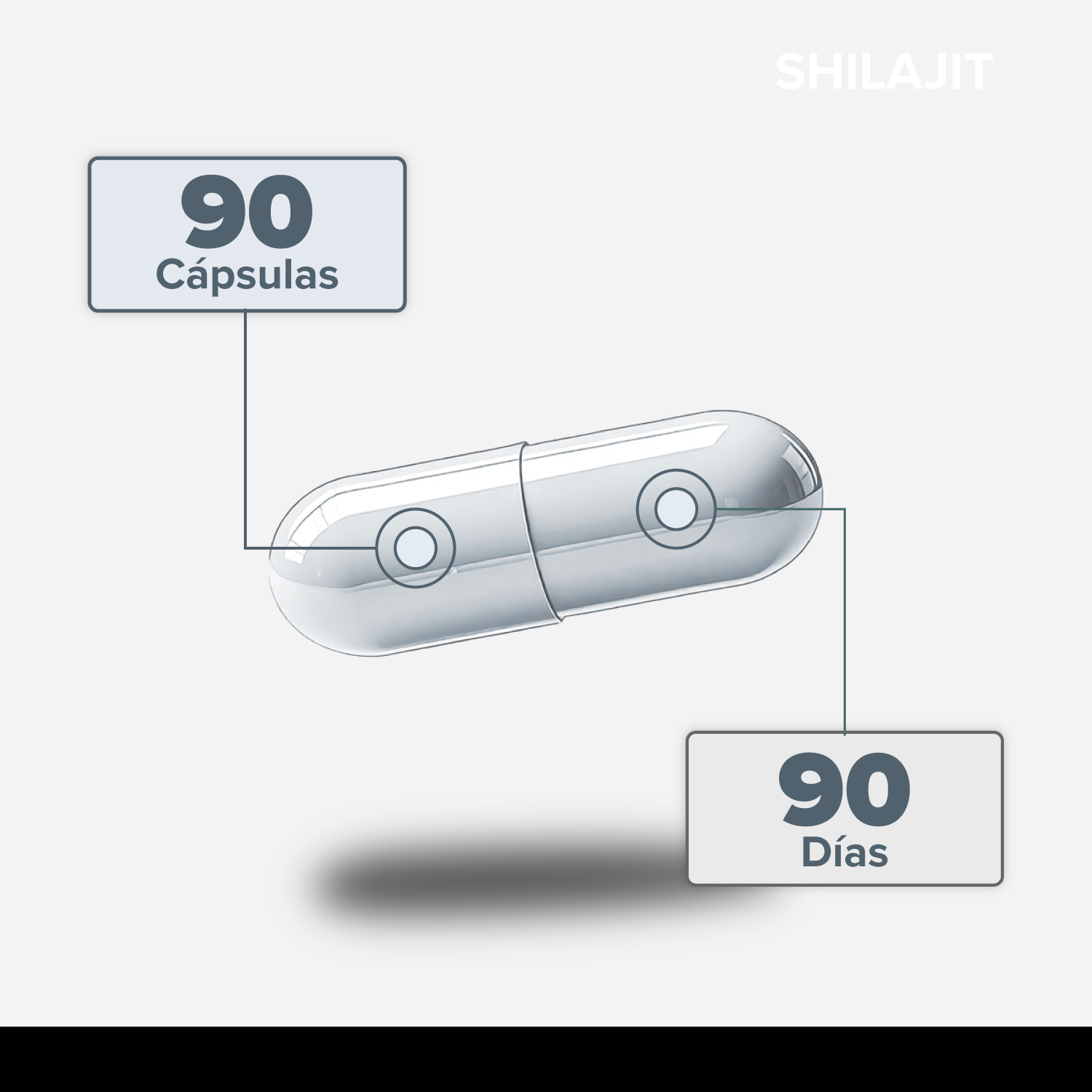 Foto 3 | Shilajit 5H8 90 Cápsulas