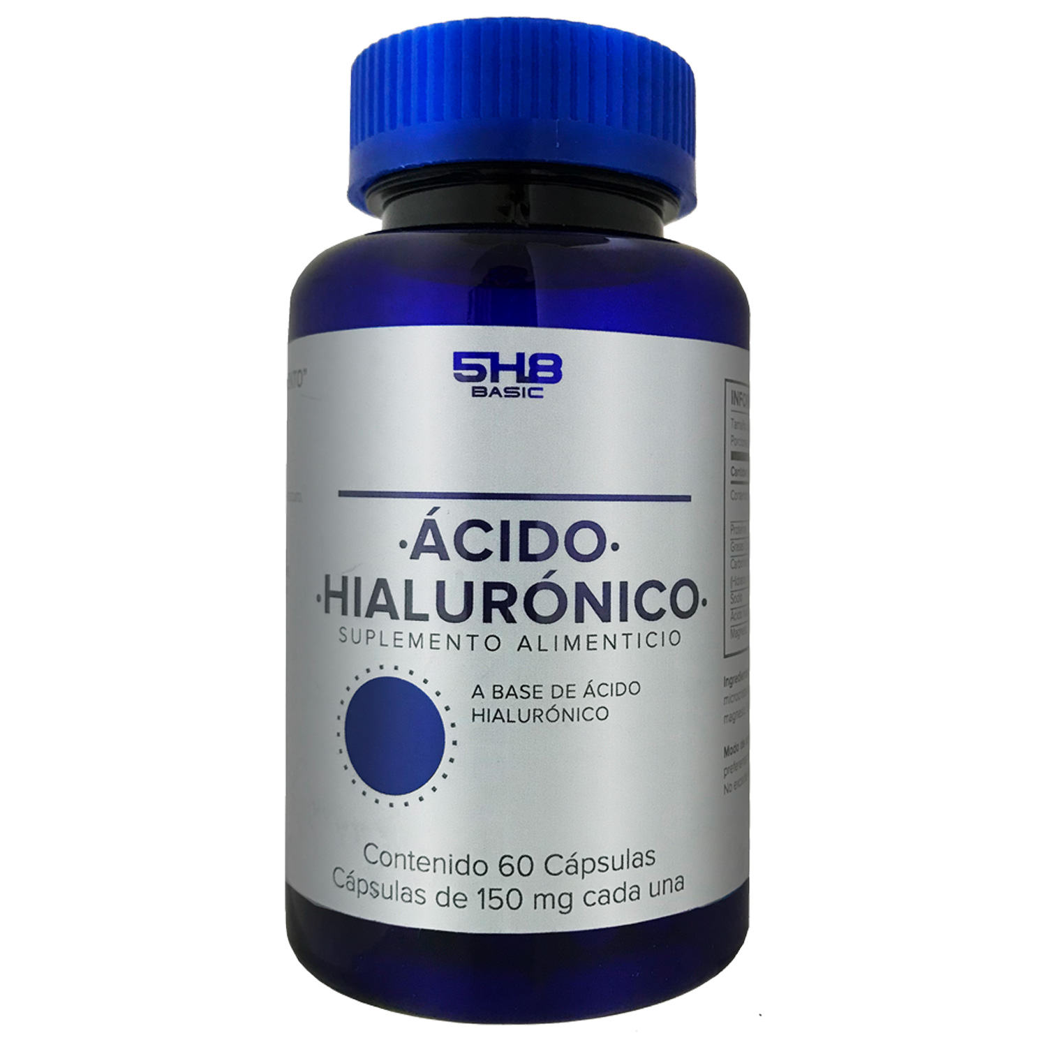 Foto 2 pulgar | Suplemento Alimenticio 5h8 Acido Hialuronico 60 Caps