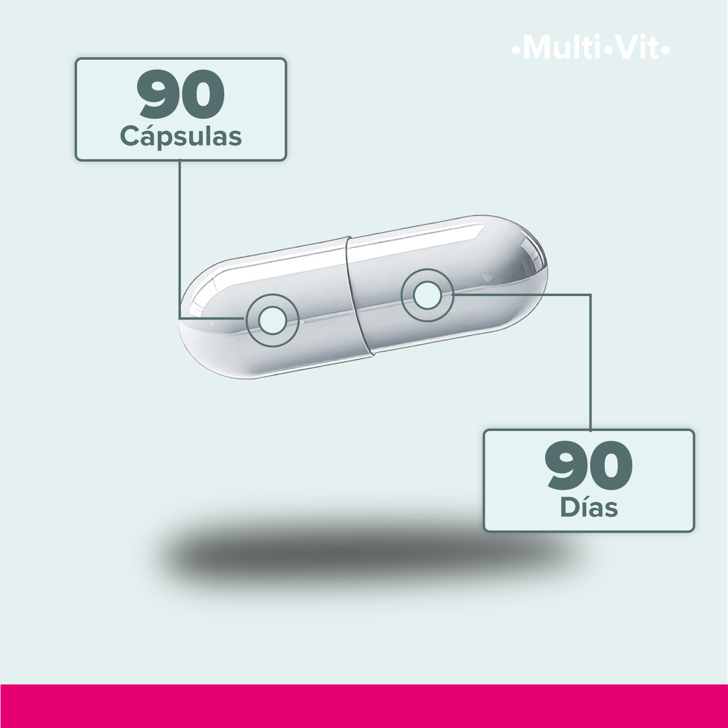 Foto 4 pulgar | Suplemento Alimenticio 5h8 Multivit 90 Caps