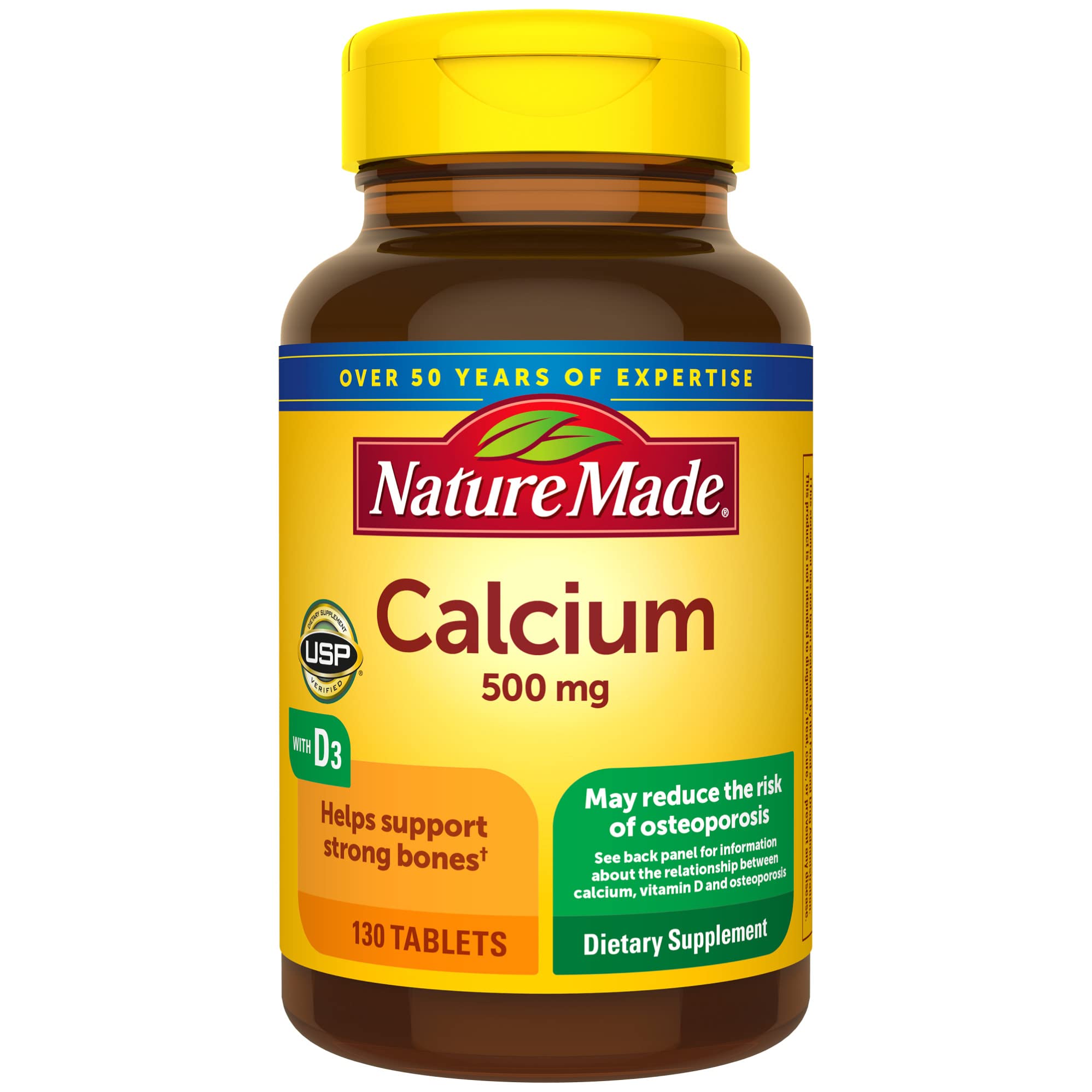 Foto 1 | Suplemento Nature Made Calcium 500 Mg Con Vitamina D3 130 Comprimidos - Venta Internacional.
