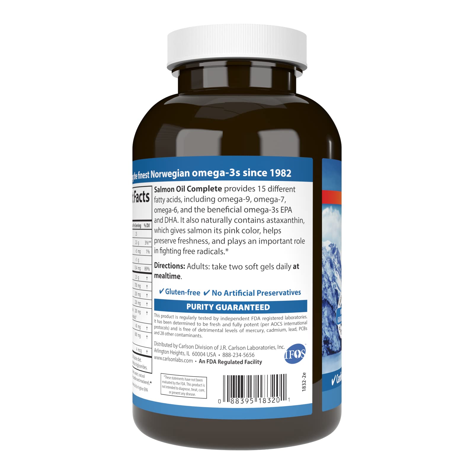 Foto 4 pulgar | Suplemento De Aceite De Salmón Carlson Completo De 700 Mg De Omega-3 - Venta Internacional.