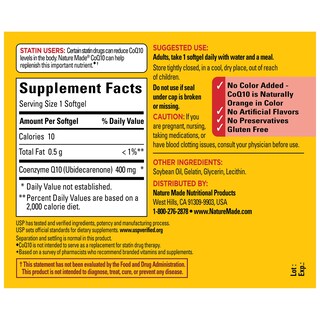 Foto 5 | Suplemento Nature Made De Coq10 De 400 Mg Para La Salud Del Corazón 40 Cápsulas Blandas - Venta Internacional.
