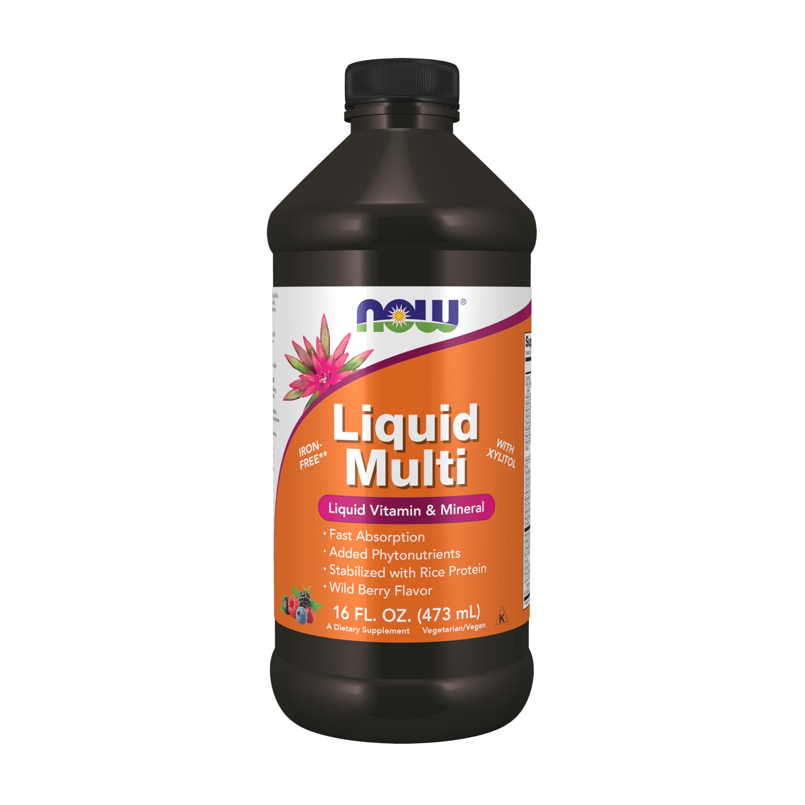 Foto 2 pulgar | Suplementos Now Foods  Líquido Multivitamínico  Bayas Silvestres  473 Ml - Venta Internacional.