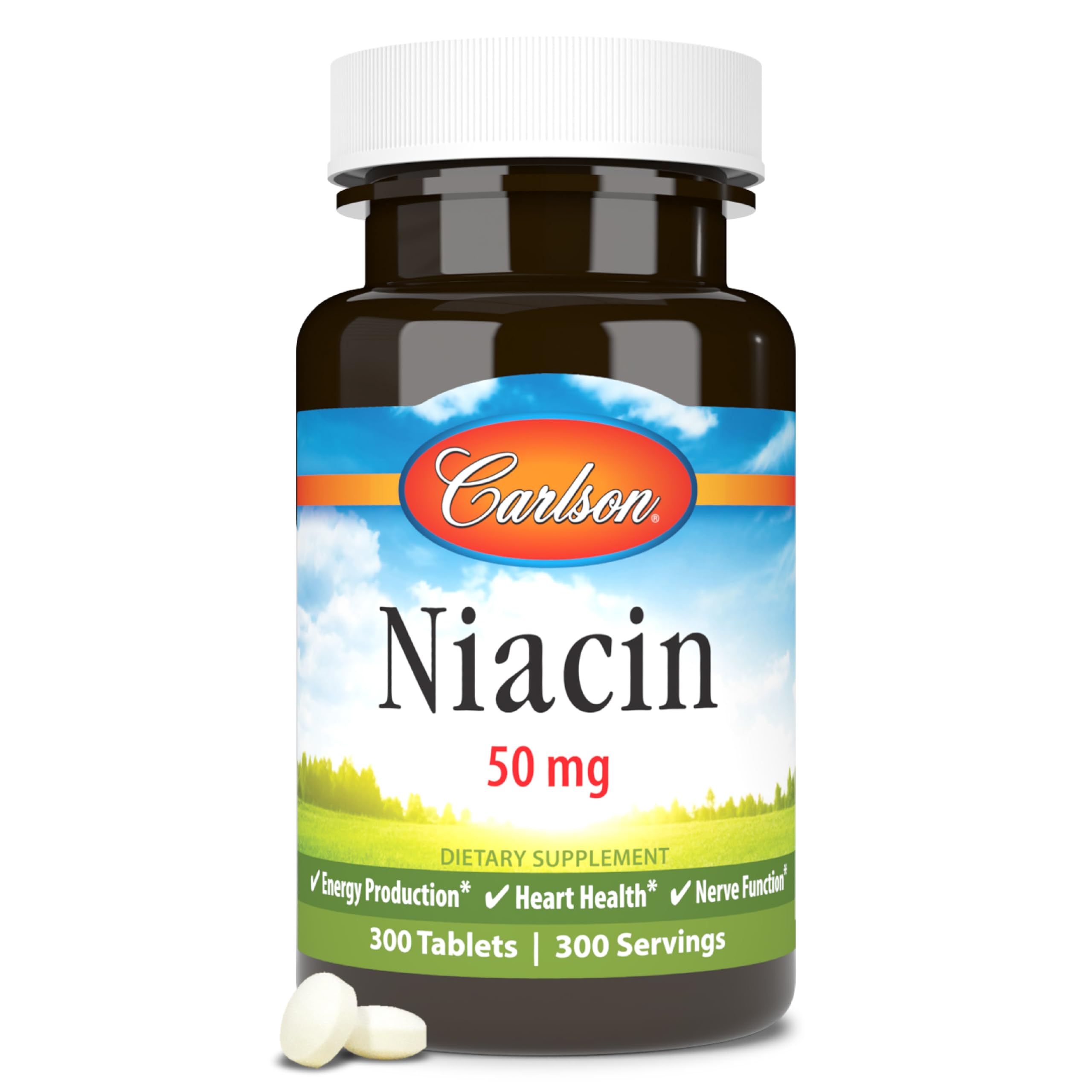 Foto 2 pulgar | Suplemento Carlson Niacina 50 Mg 300 Tabletas - Venta Internacional.