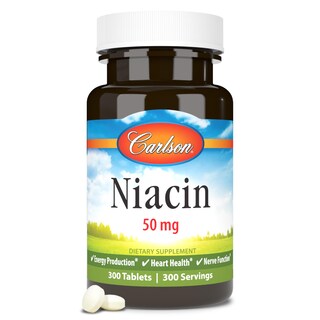 Foto 1 | Suplemento Carlson Niacina 50 Mg 300 Tabletas - Venta Internacional.